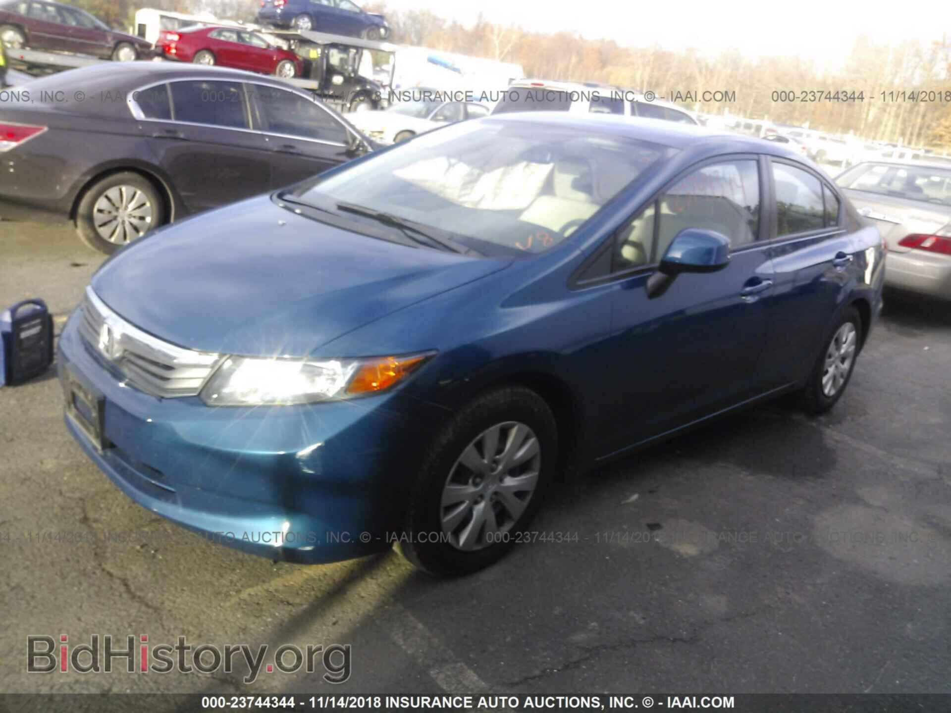 2012 Honda Civic - VIN: 2HGFB2F52CH562096 - Фото 2