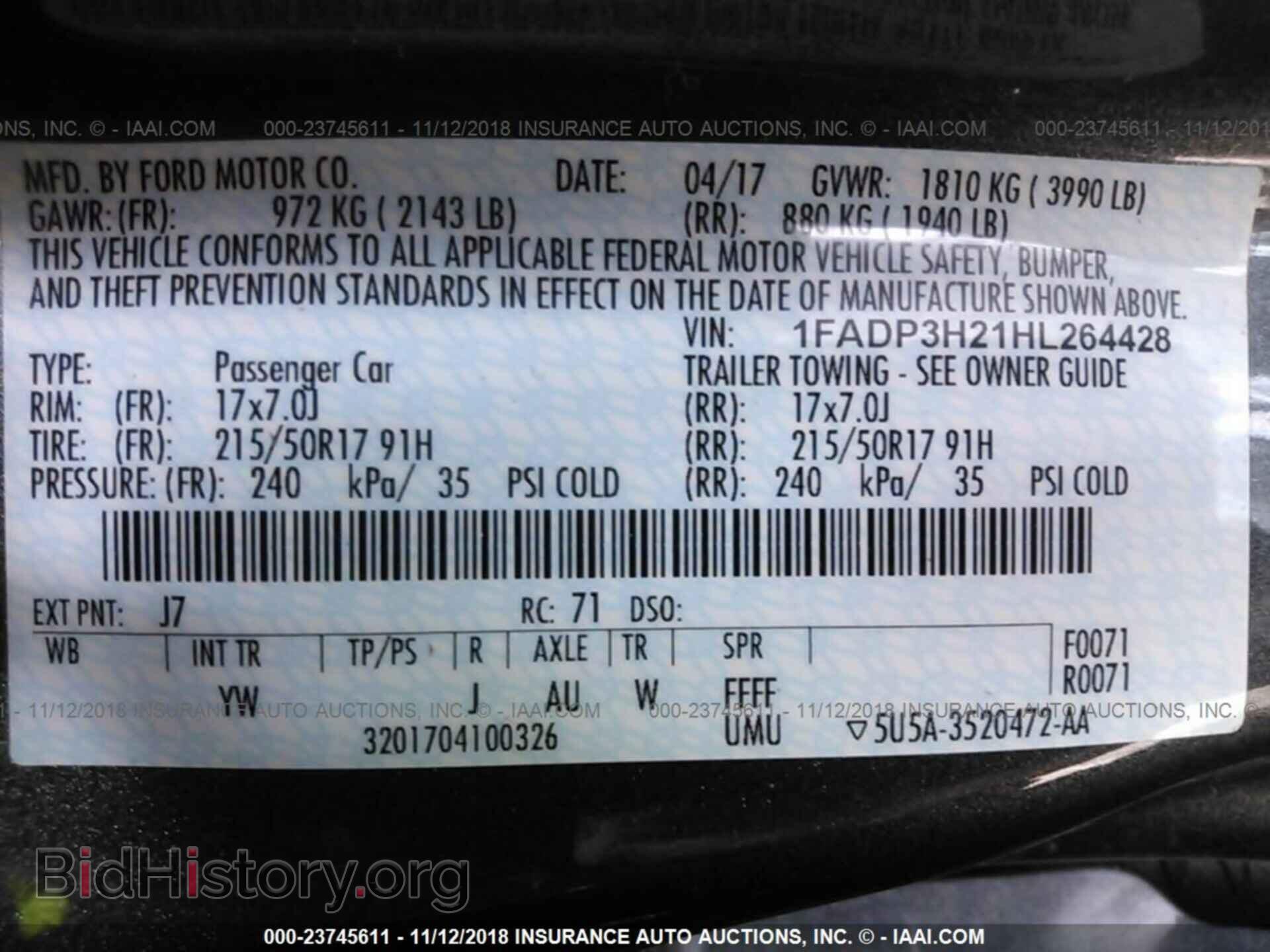 2017 Ford Focus - VIN: 1FADP3H21HL264428 - Photo 9