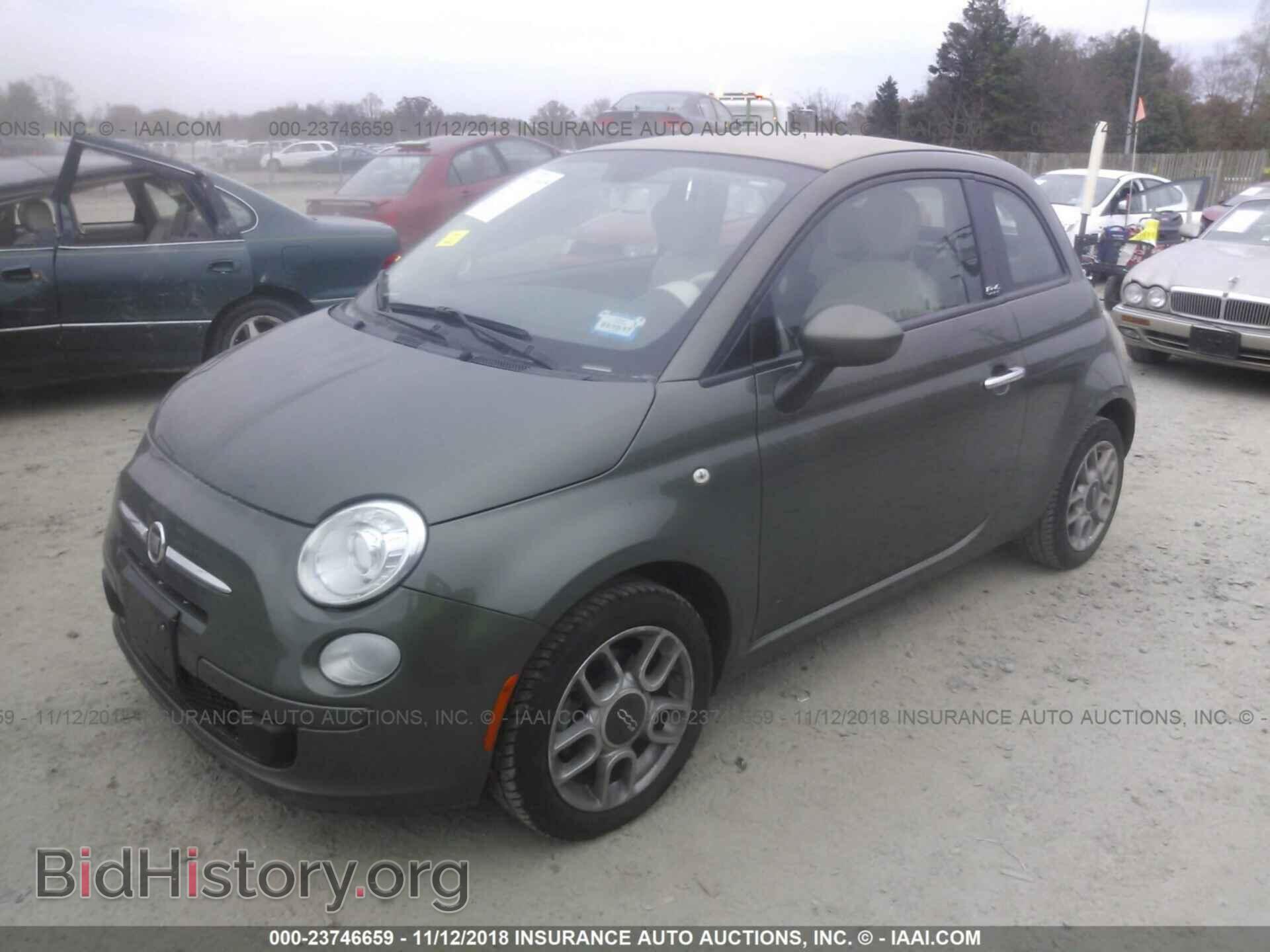 2012 FIAT 500 - VIN: 3C3CFFDR1CT164988 - Фото 2