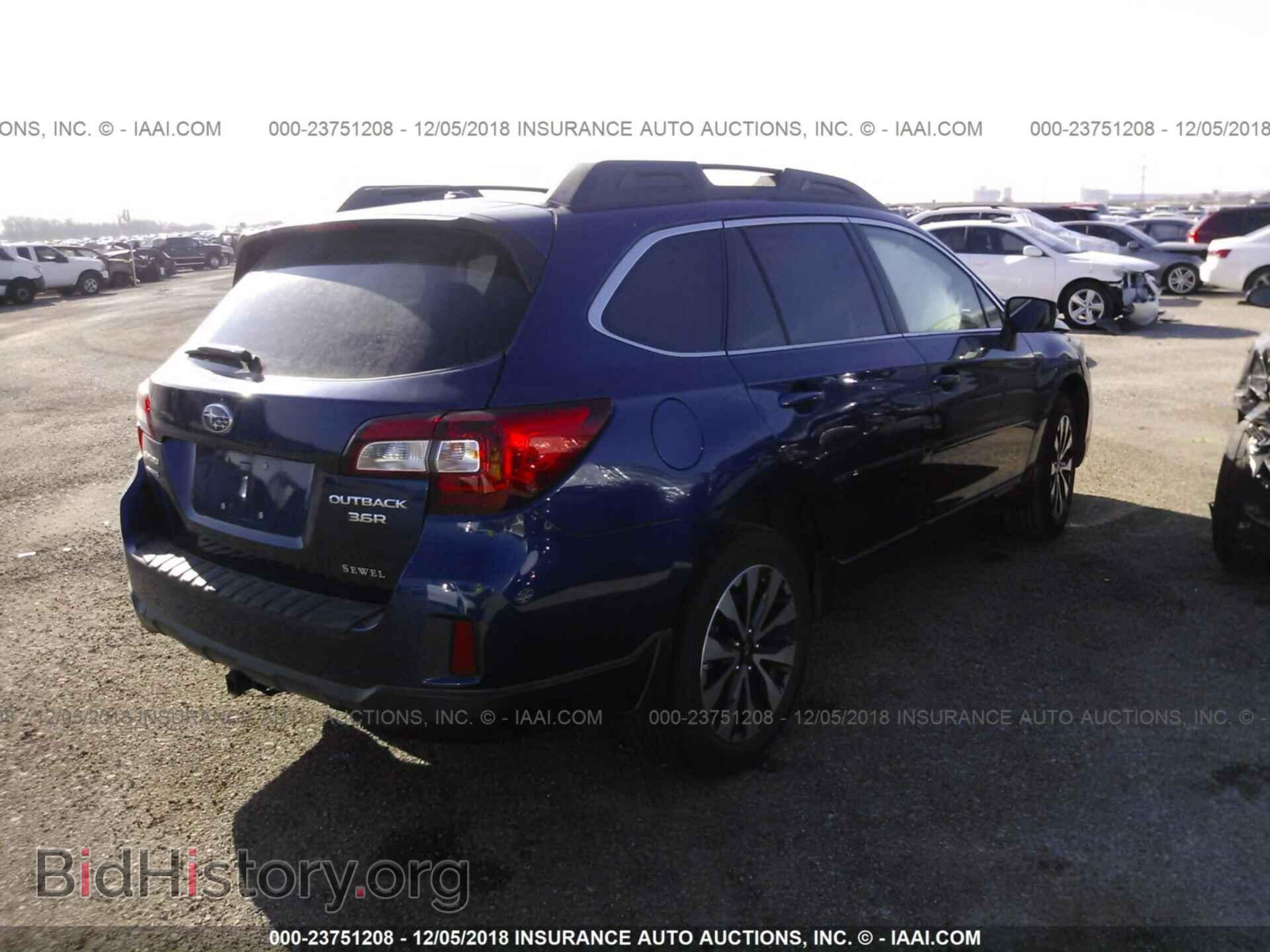 2015 SUBARU OUTBACK - VIN: 4S4BSELC6F3360494 - Фото 4