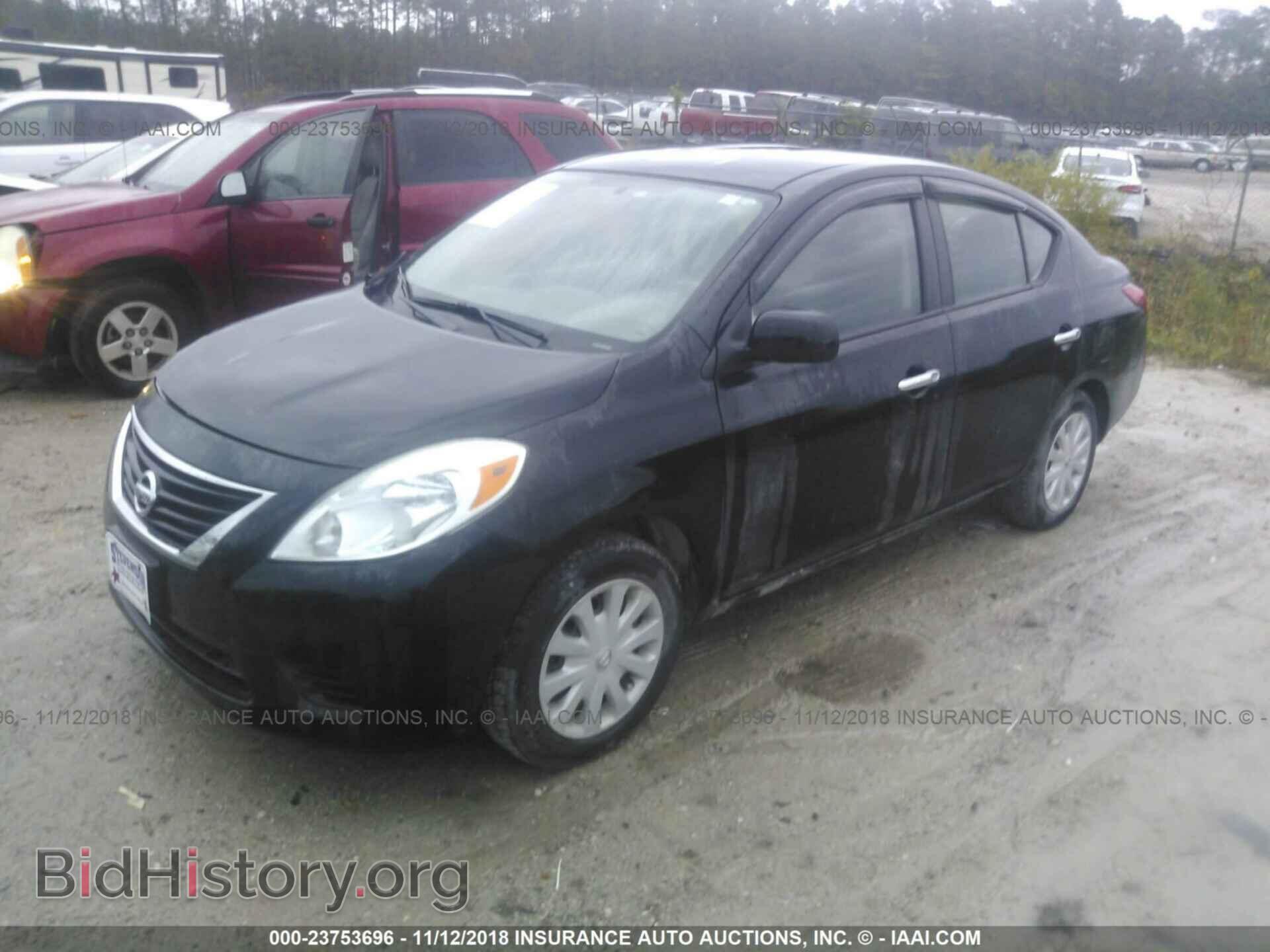 2012 NISSAN VERSA - VIN: 3N1CN7AP0CL801654 - Фото 2
