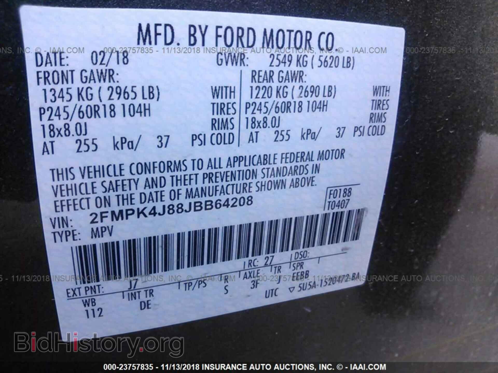 2018 Ford Edge - VIN: 2FMPK4J88JBB64208 - Photo 9
