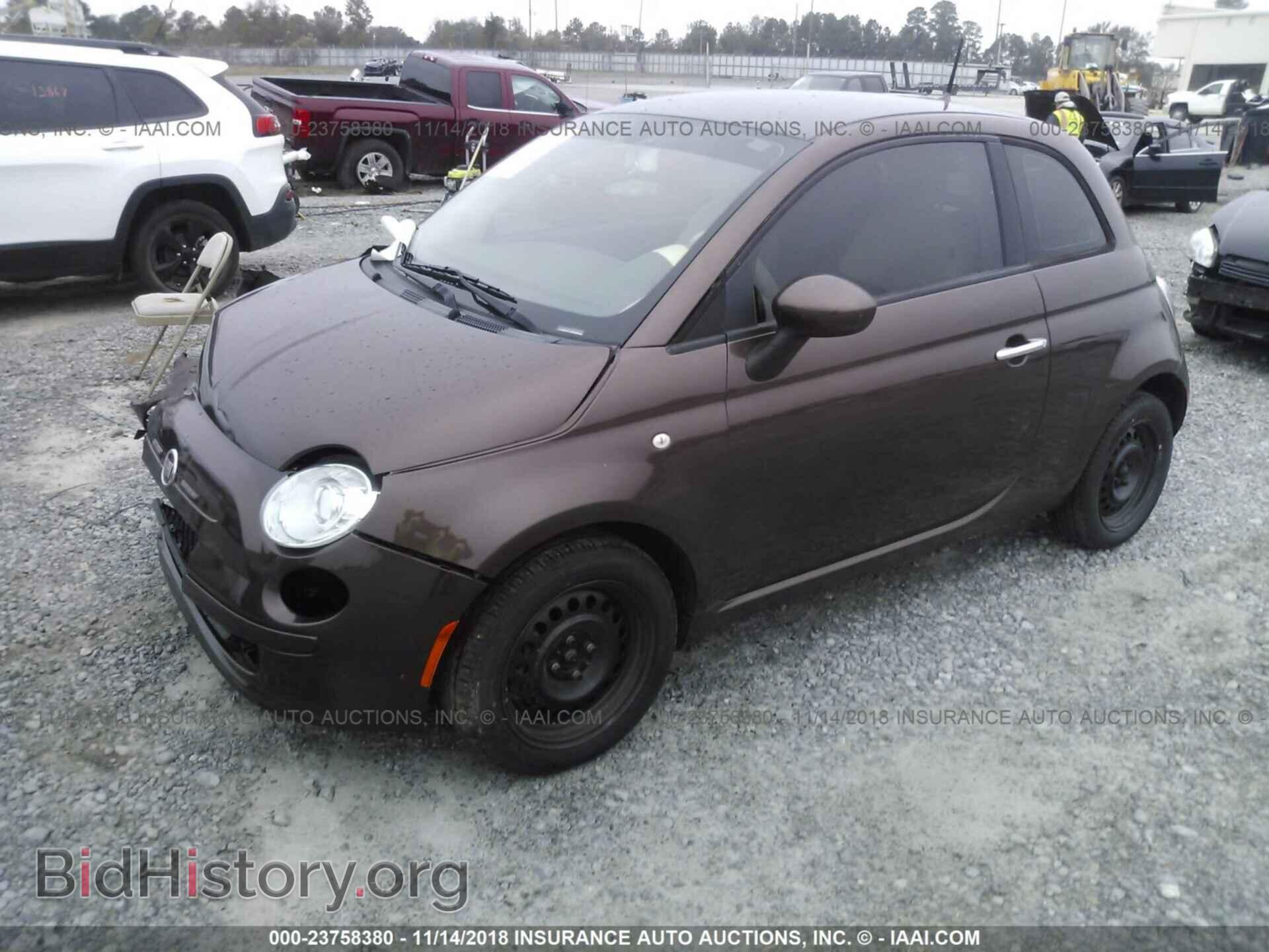 2013 Fiat 500 - VIN: 3C3CFFAR0DT611395 - Фото 2