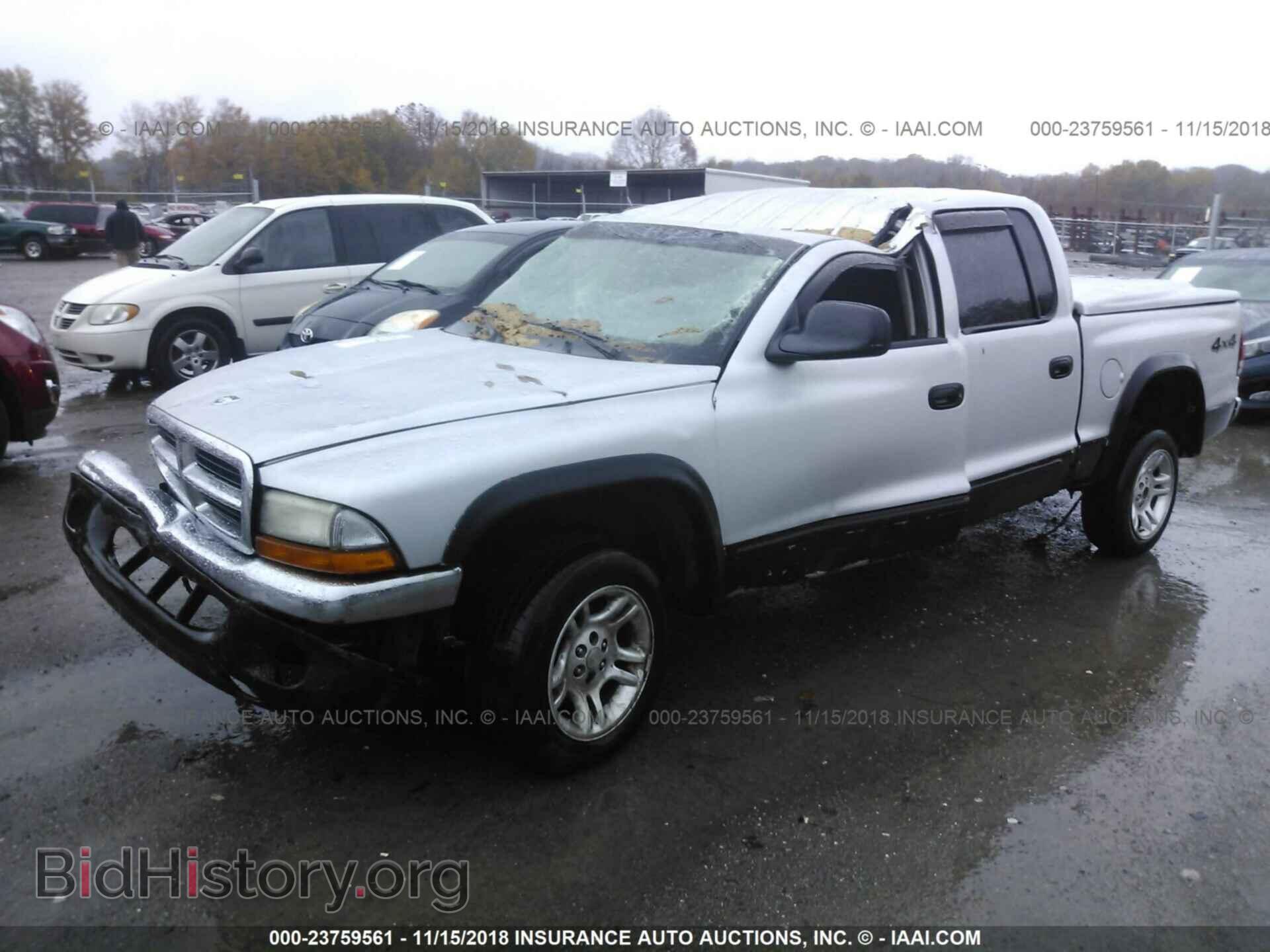 2004 DODGE DAKOTA - VIN: 1D7HG48NX4S619971 - Фото 2