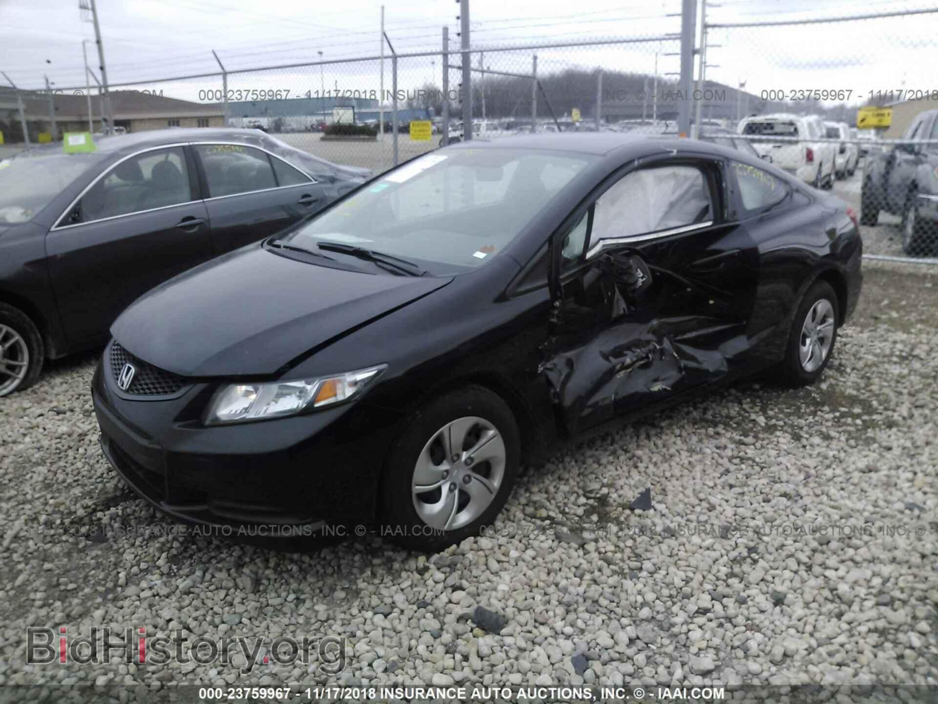 2013 Honda Civic - VIN: 2HGFG3B51DH529654 - Фото 2