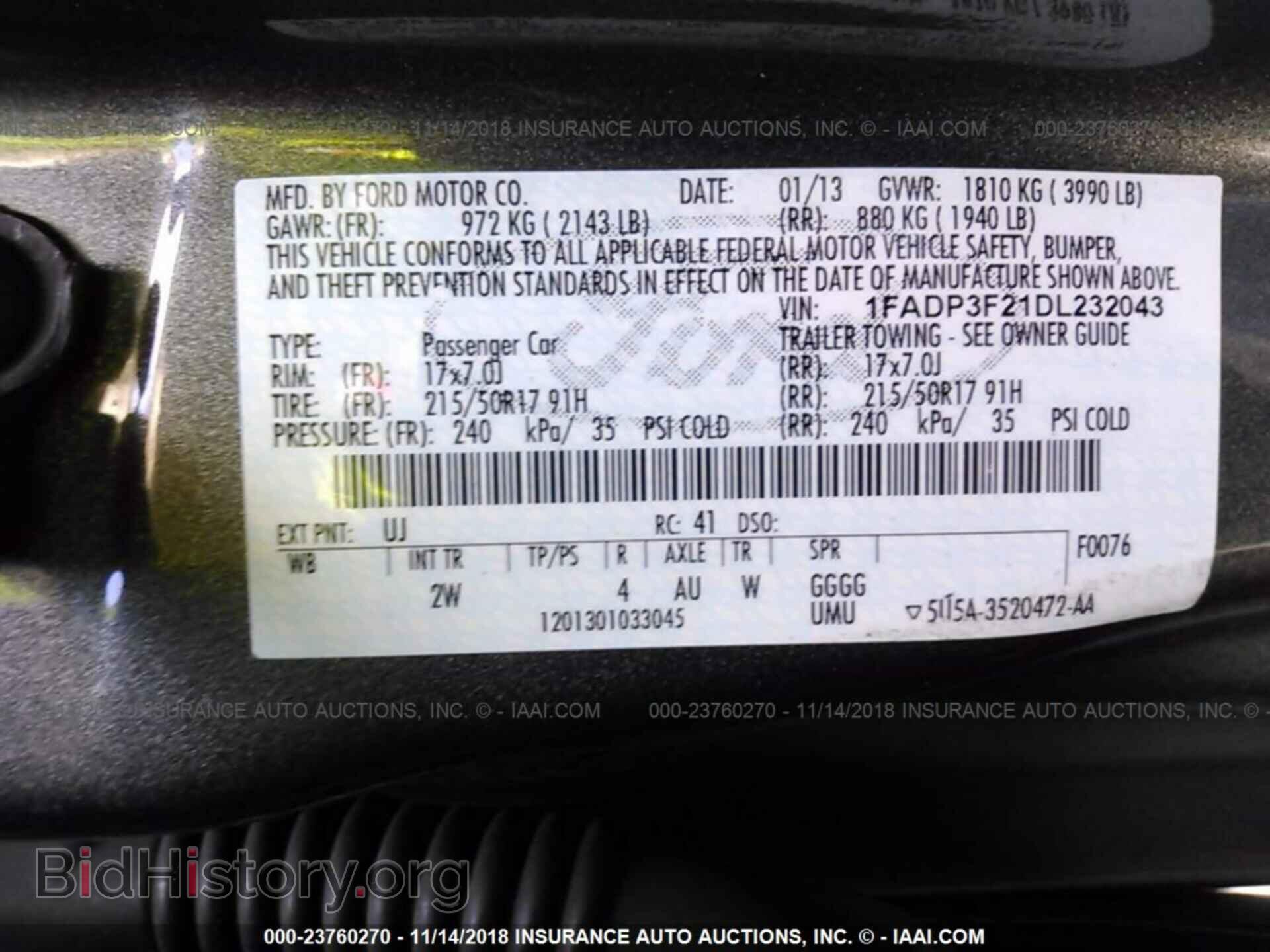 2013 Ford Focus - VIN: 1FADP3F21DL232043 - Фото 9