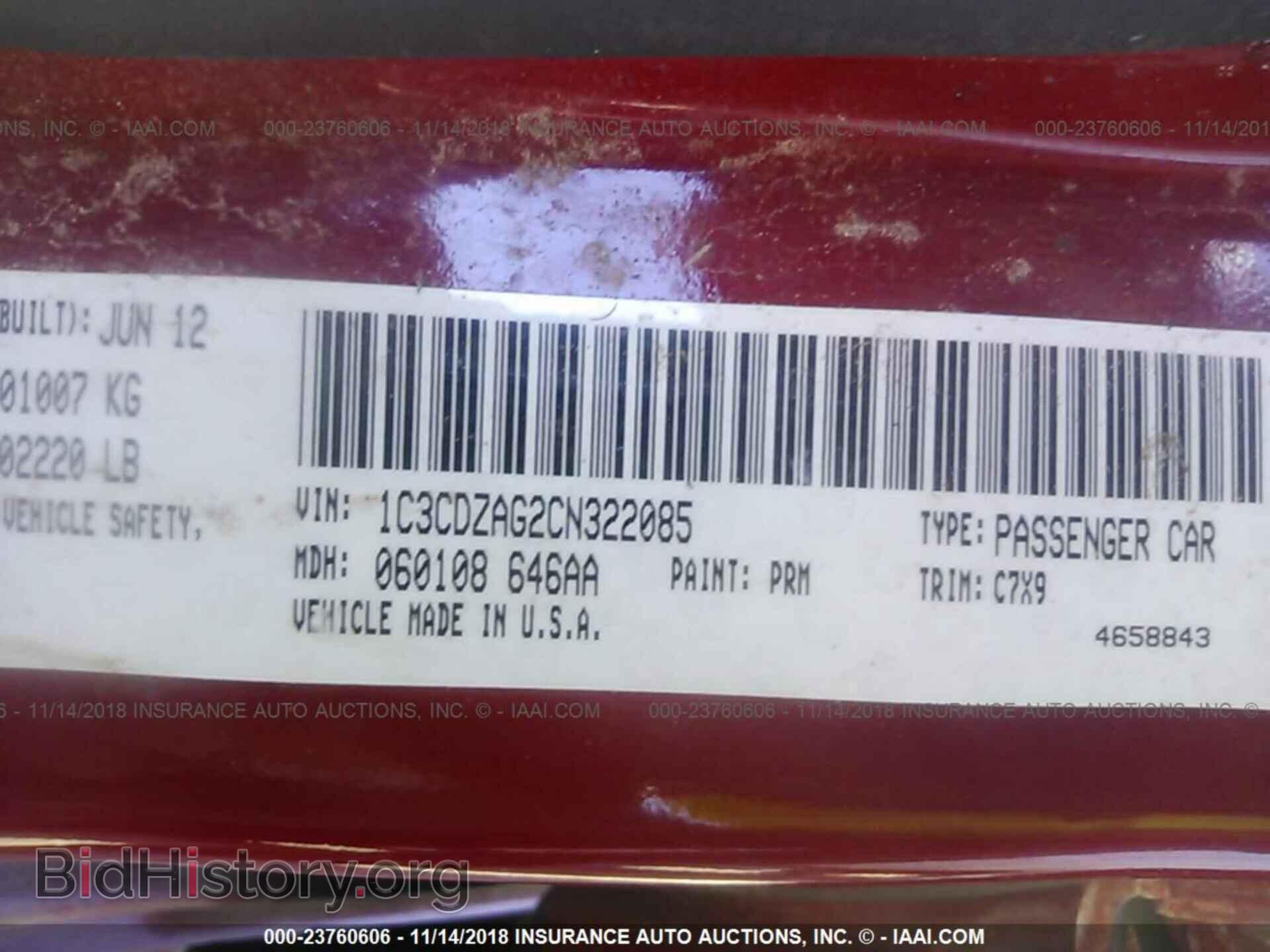 2012 DODGE AVENGER - VIN: 1C3CDZAG2CN322085 - Photo 9