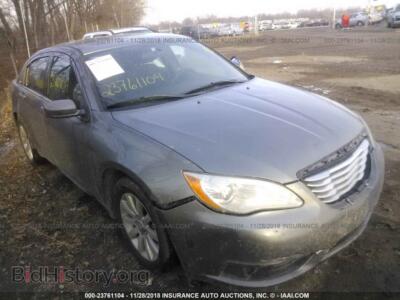 2011 Chrysler 200 Touring, gray — VIN 1C3BC1FB6BN606590, IAAI