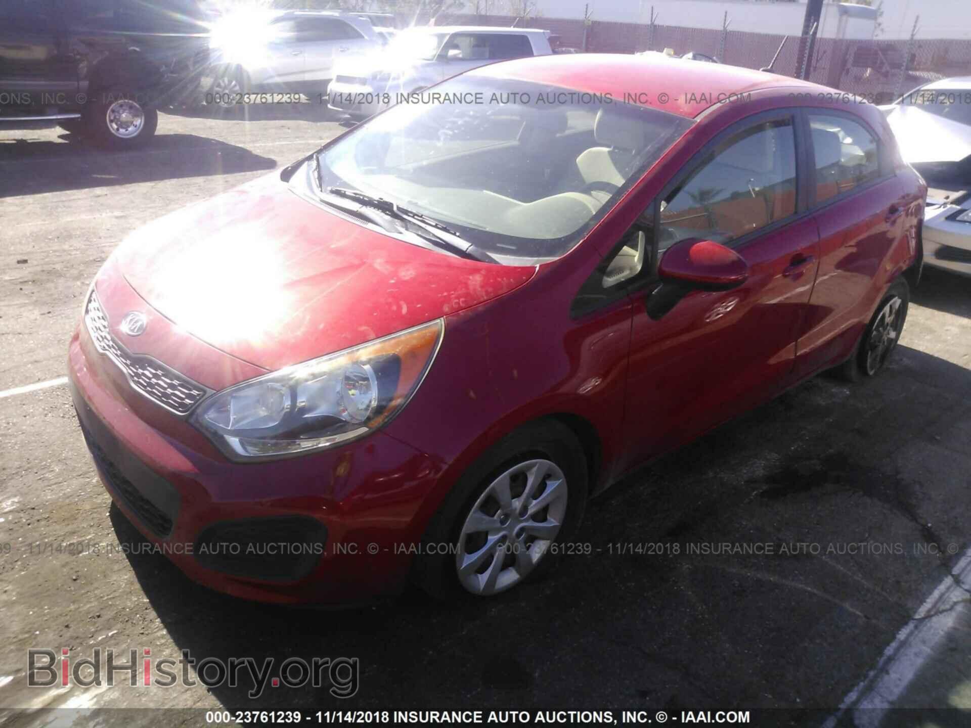 2012 KIA RIO - VIN: KNADM5A38C6038604 - Фото 2