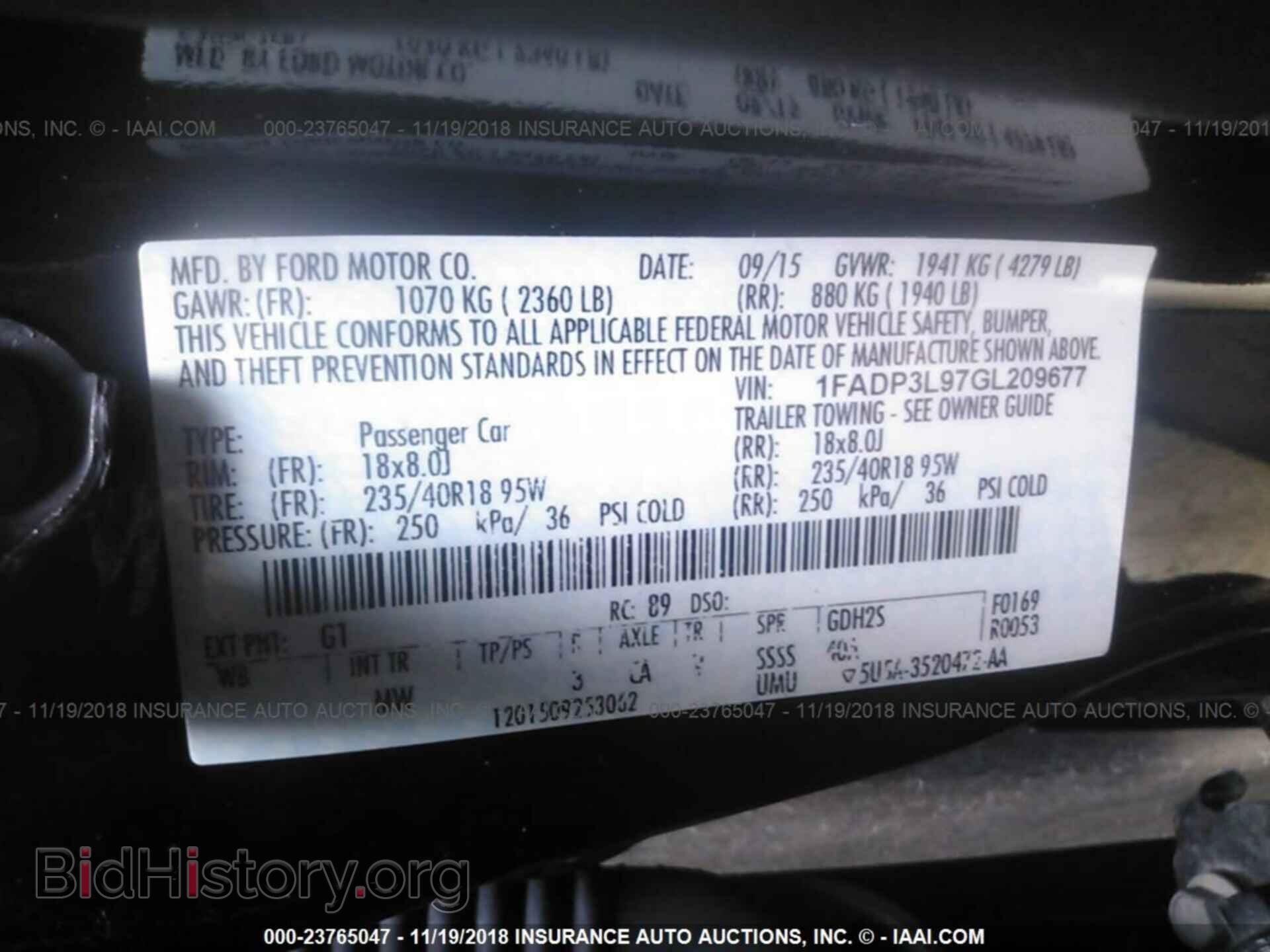 2016 FORD FOCUS - VIN: 1FADP3L97GL209677 - Photo 9