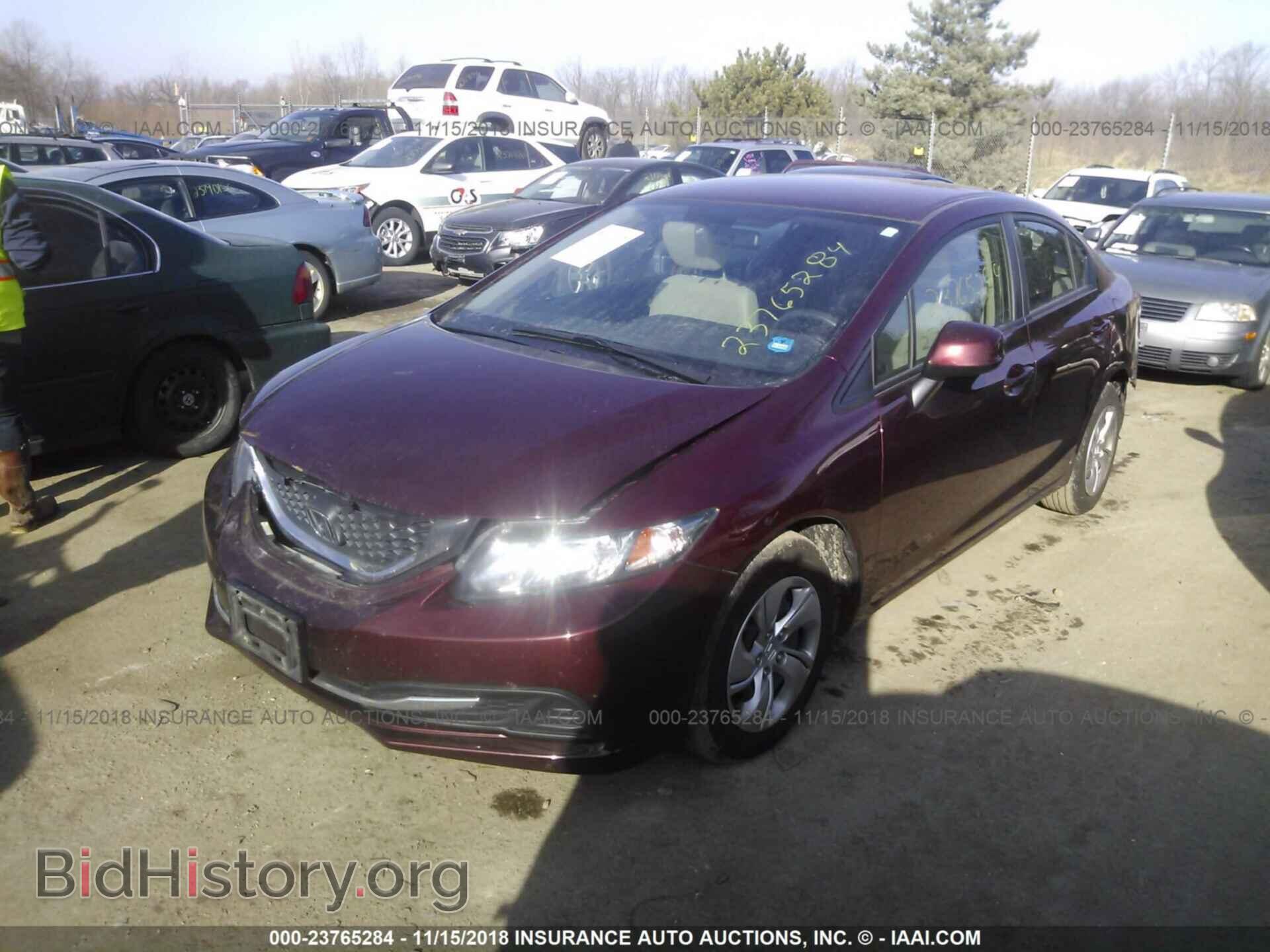 2013 Honda Civic - VIN: 2HGFB2F51DH600970 - Фото 2