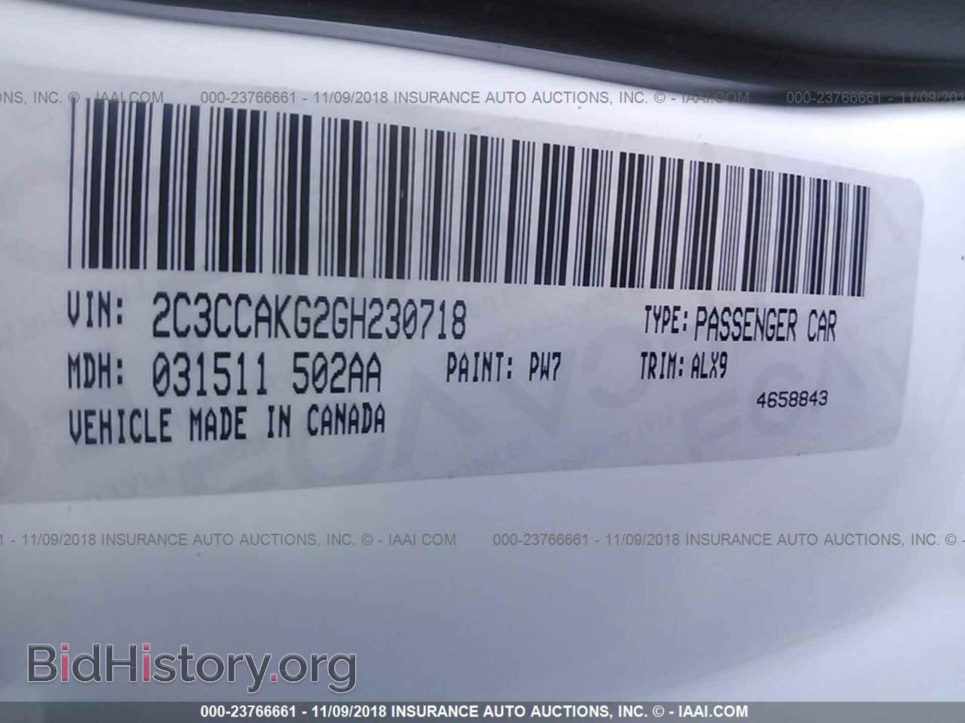 2016 Chrysler 300c - VIN: 2C3CCAKG2GH230718 - Фото 9