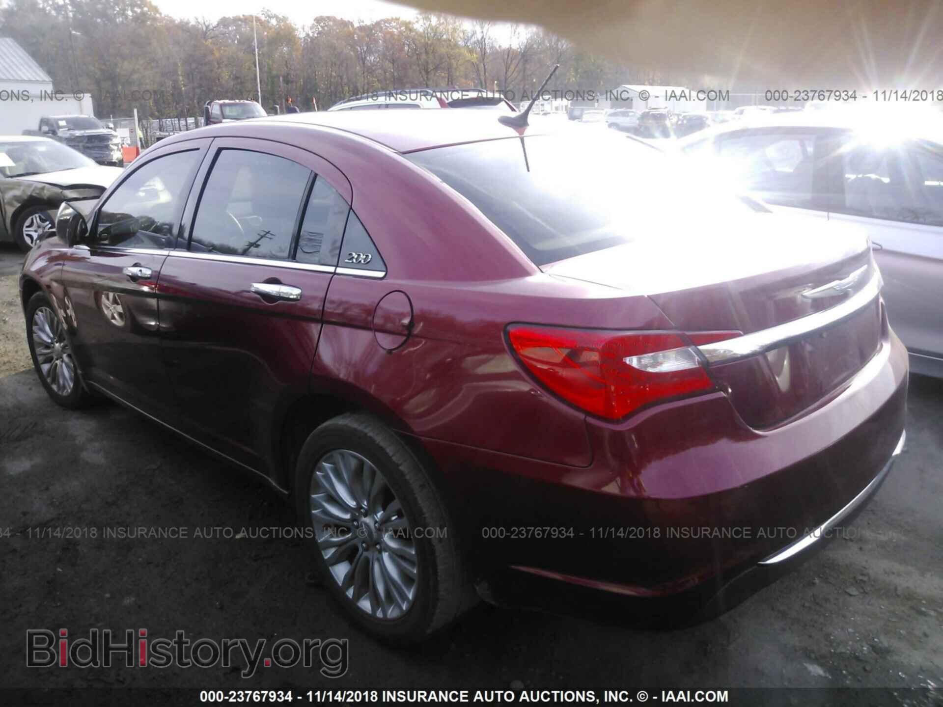 2012 Chrysler 200 - VIN: 1C3CCBCG9CN139841 - Фото 3