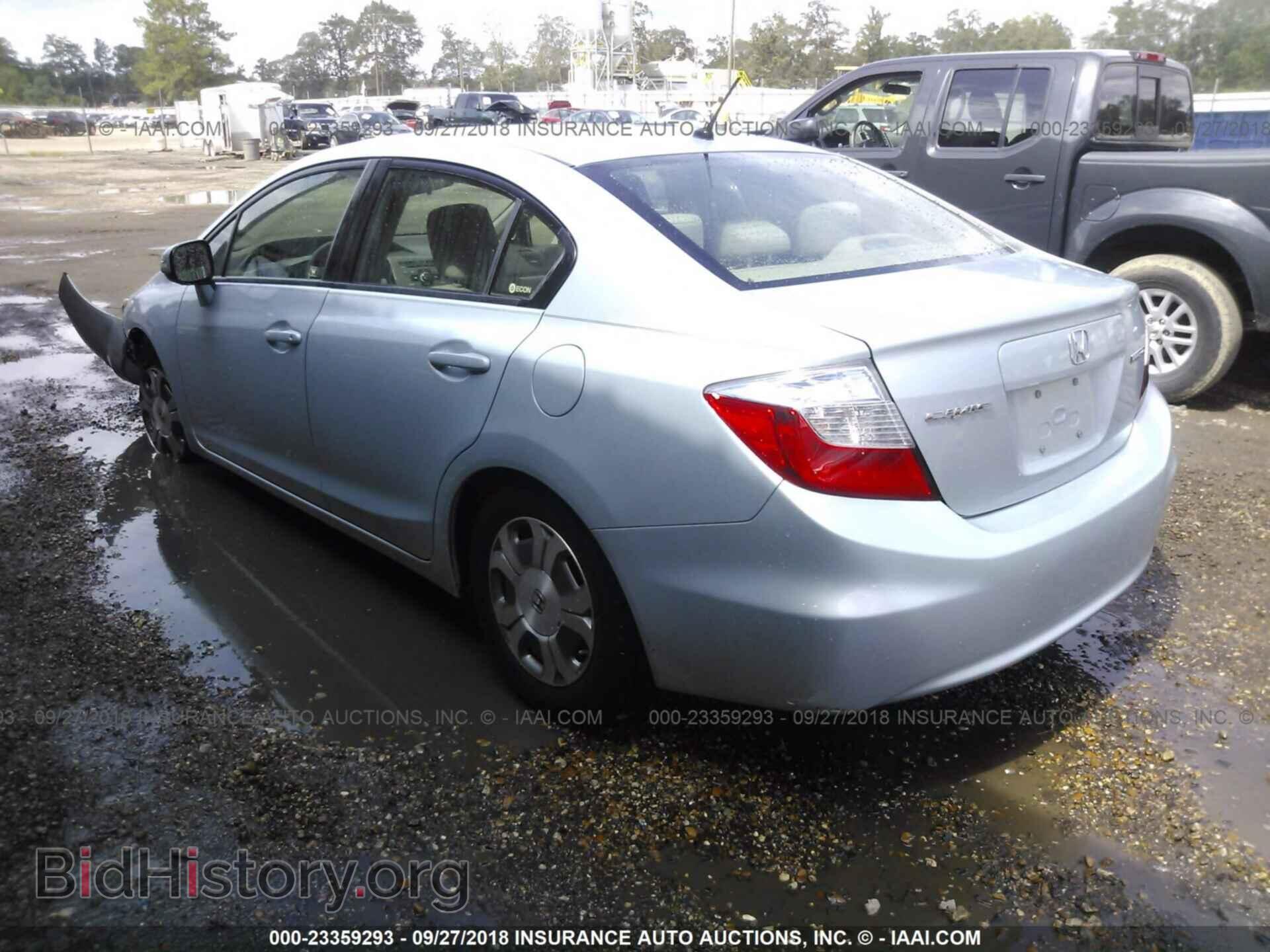 2012 HONDA CIVIC - VIN: JHMFB4F24CS011465 - Фото 3