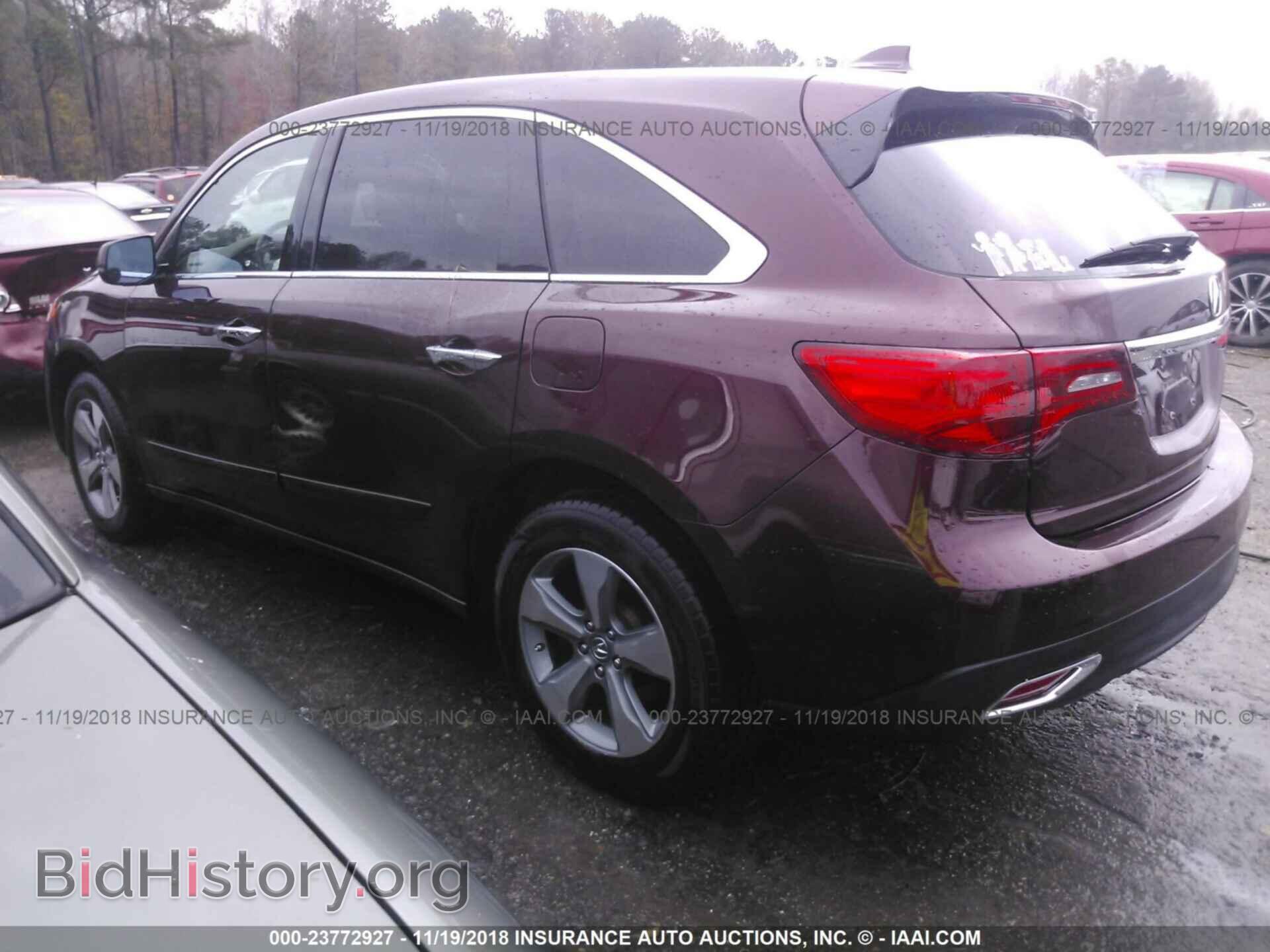 2014 ACURA MDX - VIN: 5FRYD4H22EB012940 - Фото 3