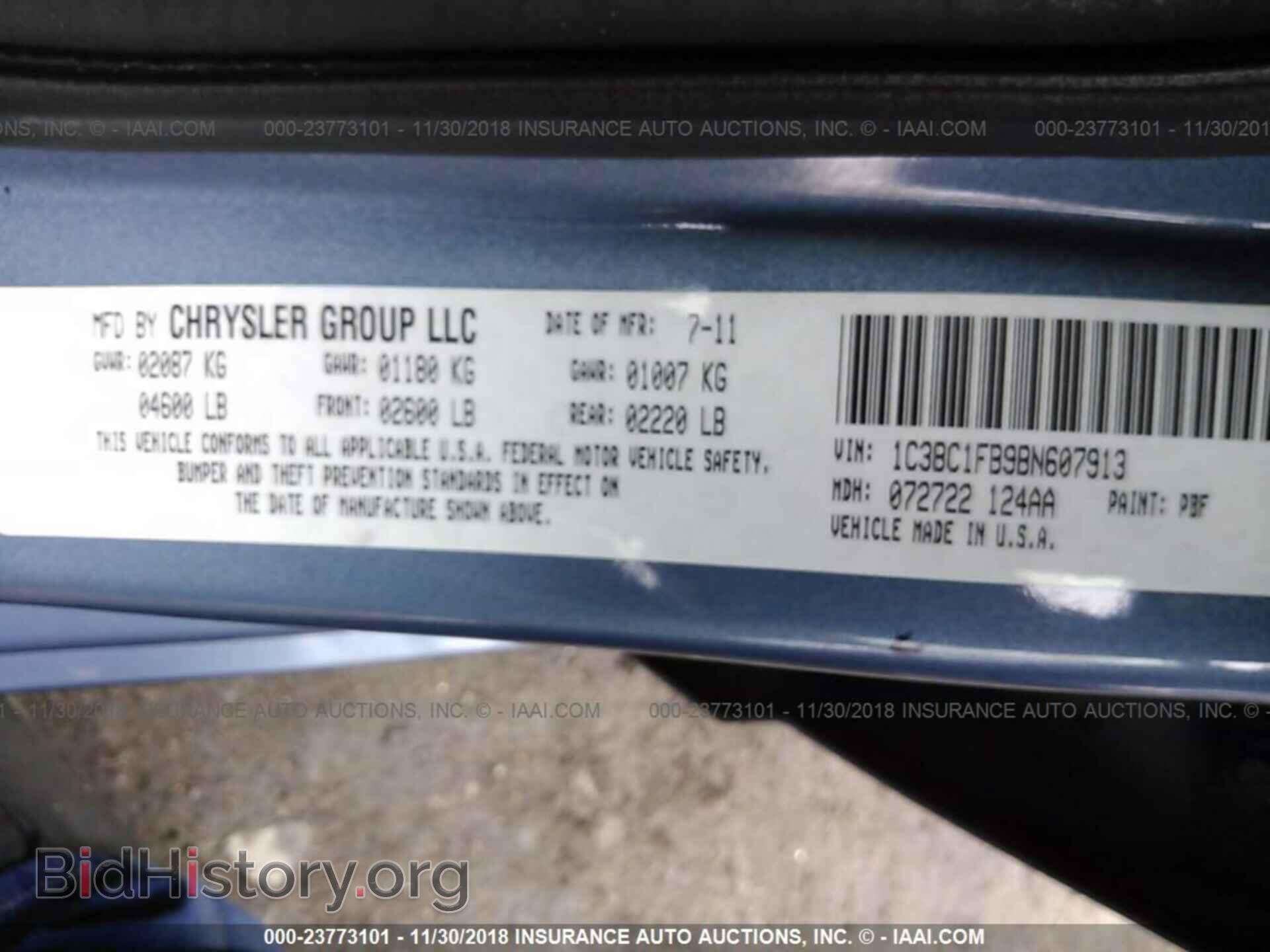 2011 Chrysler 200 - VIN: 1C3BC1FB9BN607913 - Photo 9