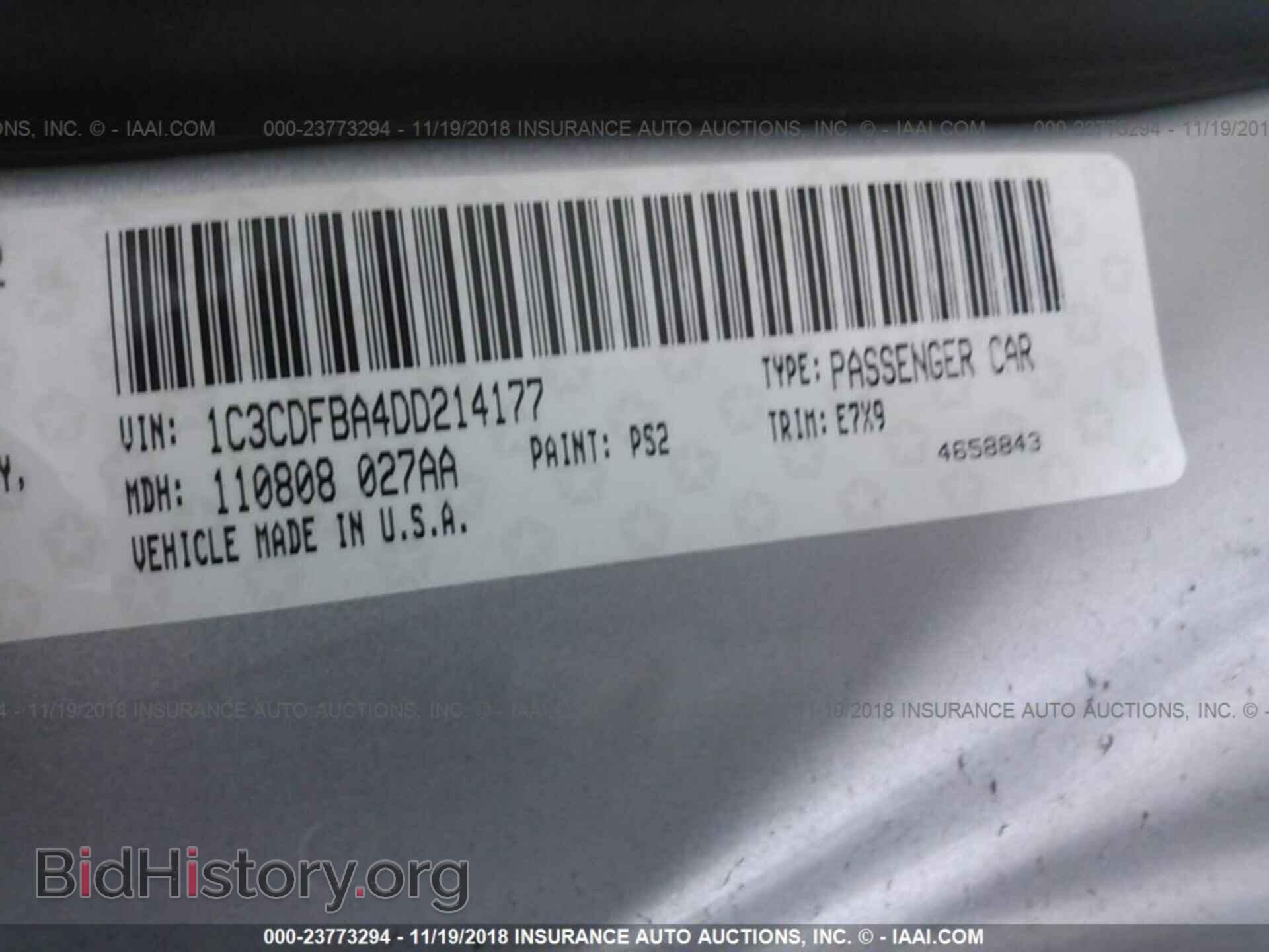 2013 DODGE DART - VIN: 1C3CDFBA4DD214177 - Photo 9
