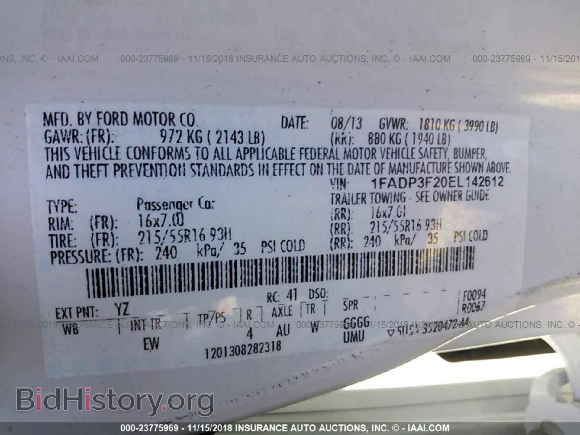 2014 FORD FOCUS - VIN: 1FADP3F20EL142612 - Photo 9