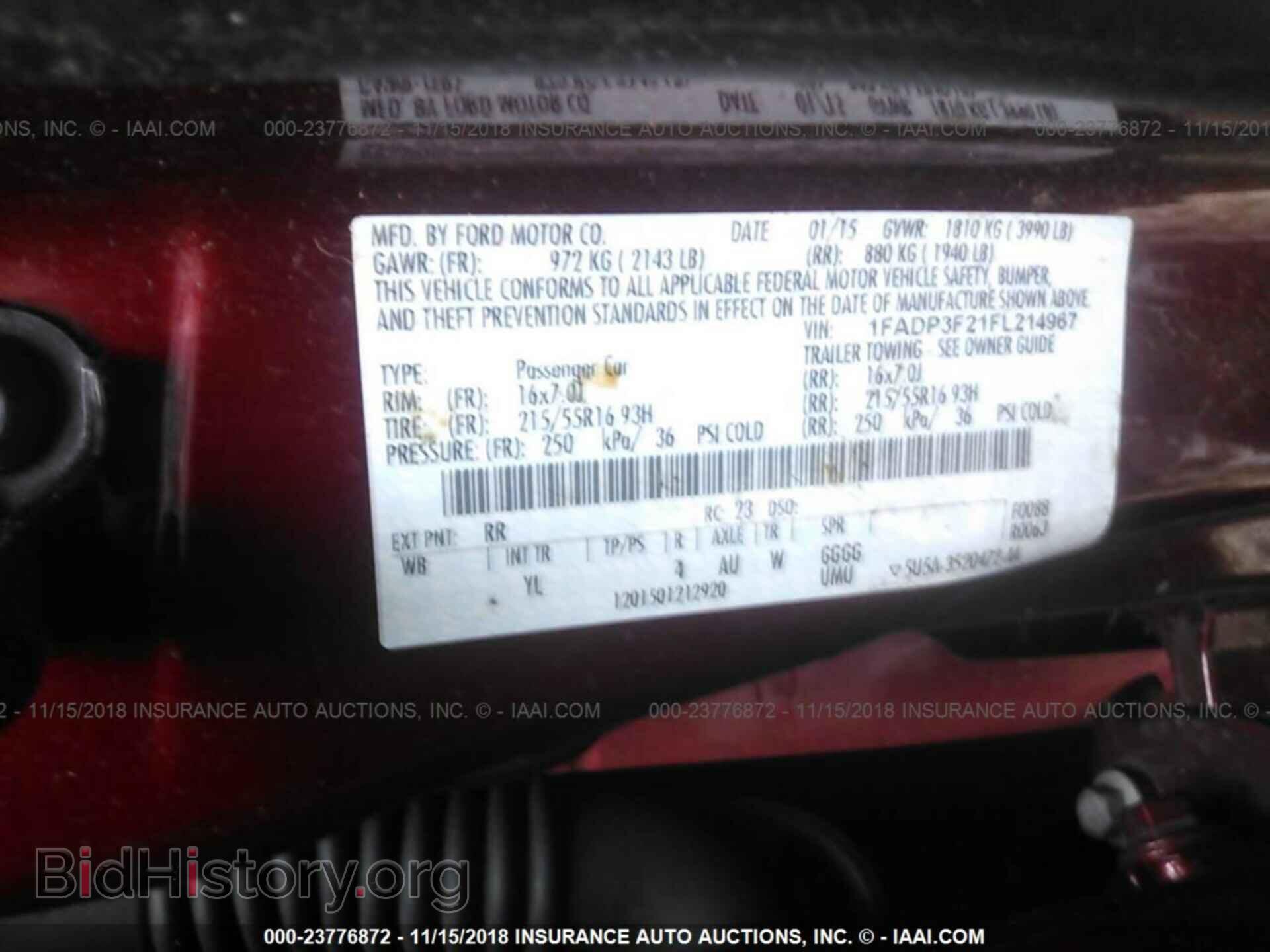 2015 FORD FOCUS - VIN: 1FADP3F21FL214967 - Photo 9