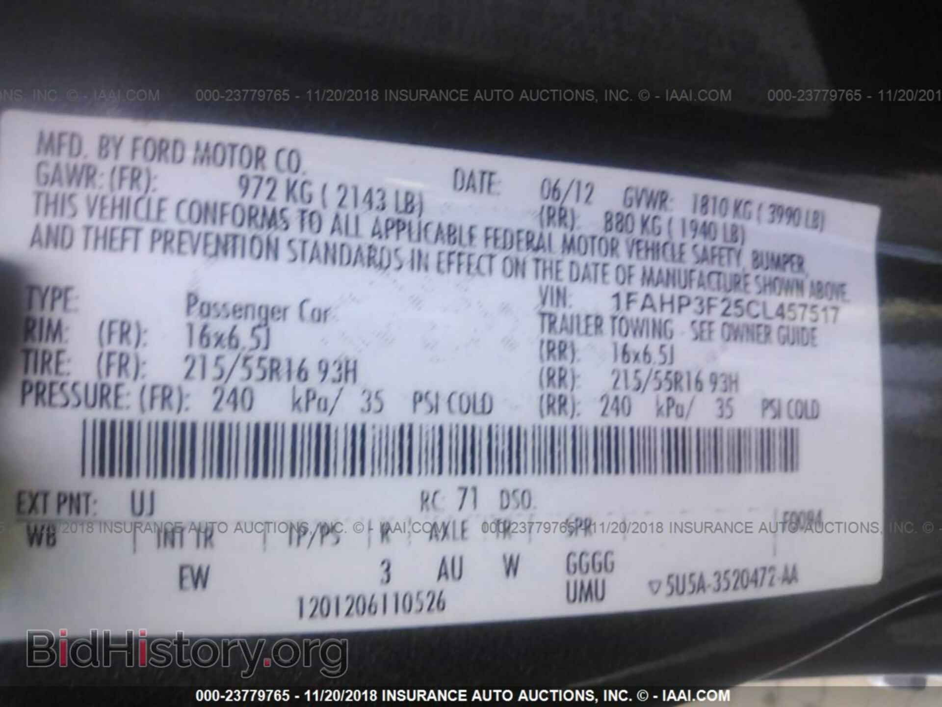 2012 FORD FOCUS - VIN: 1FAHP3F25CL457517 - Photo 9