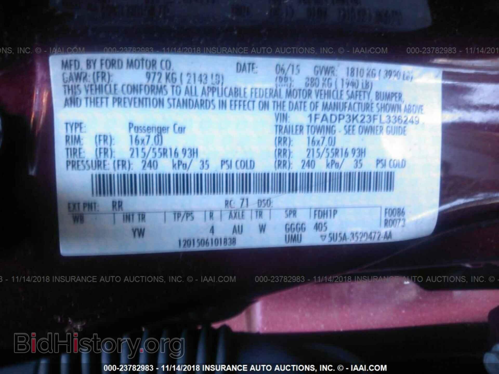 2015 FORD FOCUS - VIN: 1FADP3K23FL336249 - Photo 9