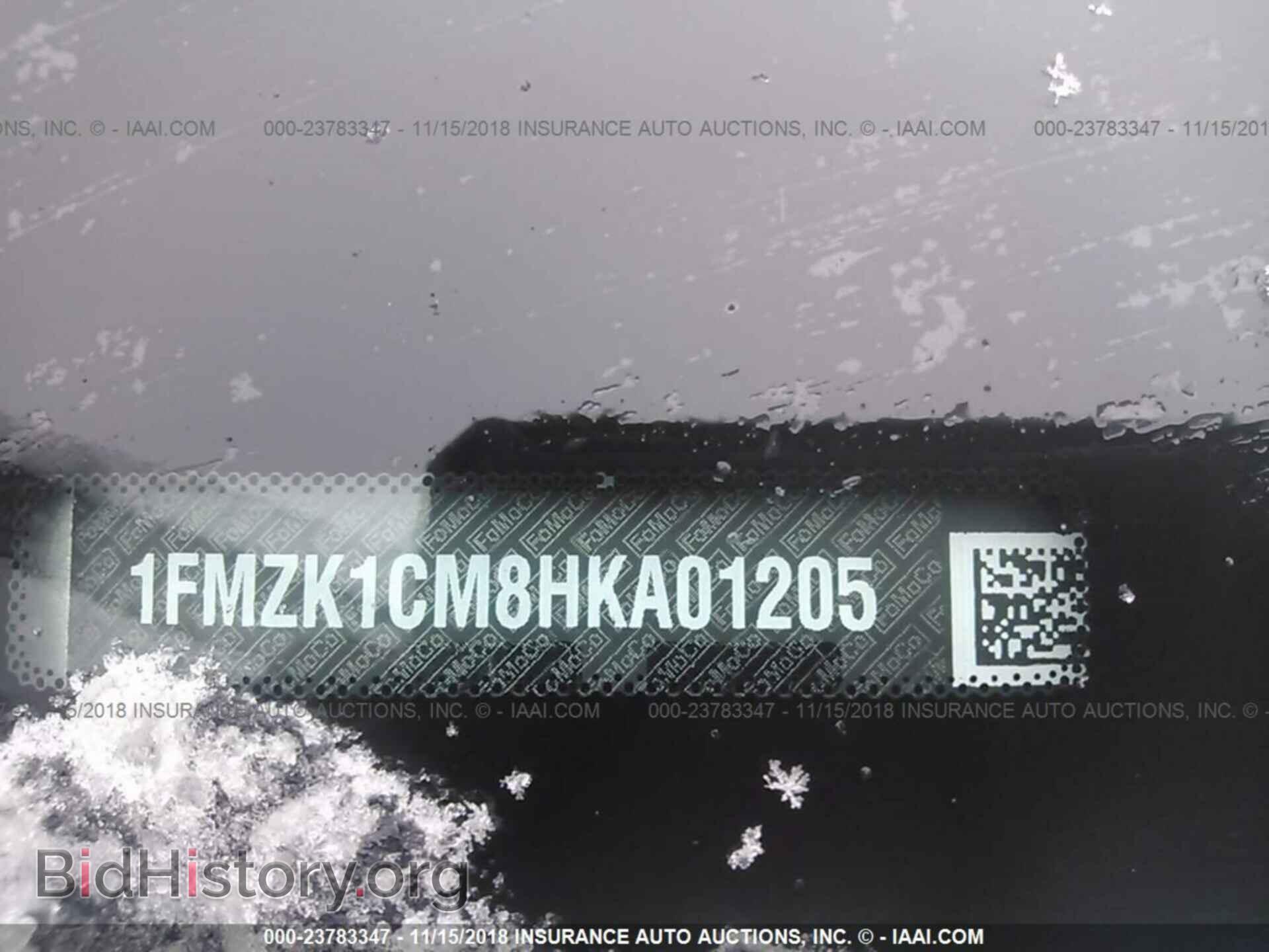 2017 FORD TRANSIT - VIN: 1FMZK1CM8HKA01205 - Фото 9