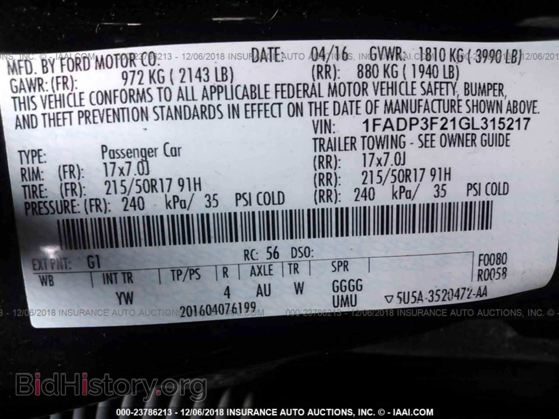 2016 Ford Focus - VIN: 1FADP3F21GL315217 - Photo 9