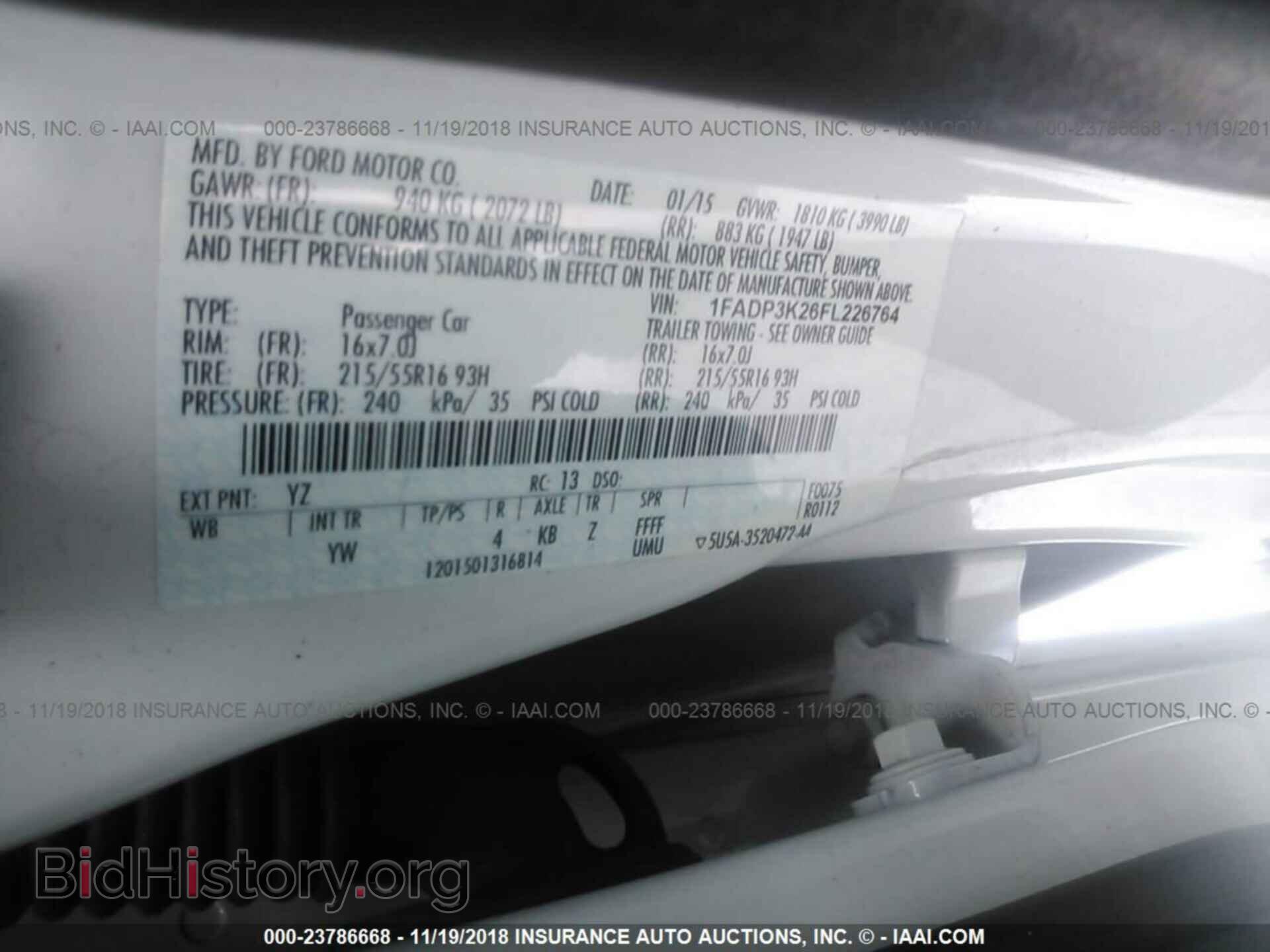 2015 FORD FOCUS - VIN: 1FADP3K26FL226764 - Photo 9