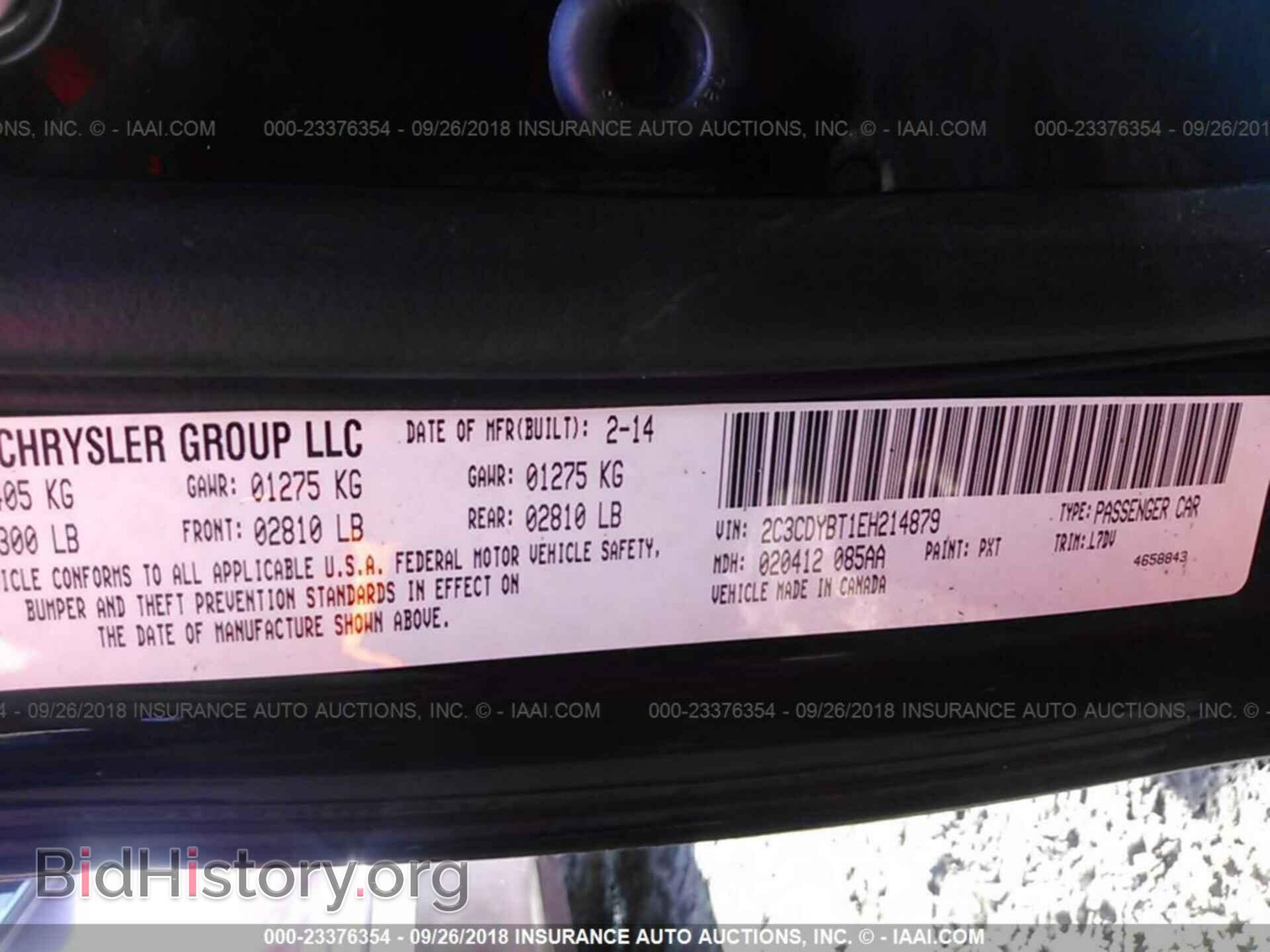 2014 DODGE CHALLENGER - VIN: 2C3CDYBT1EH214879 - Photo 9
