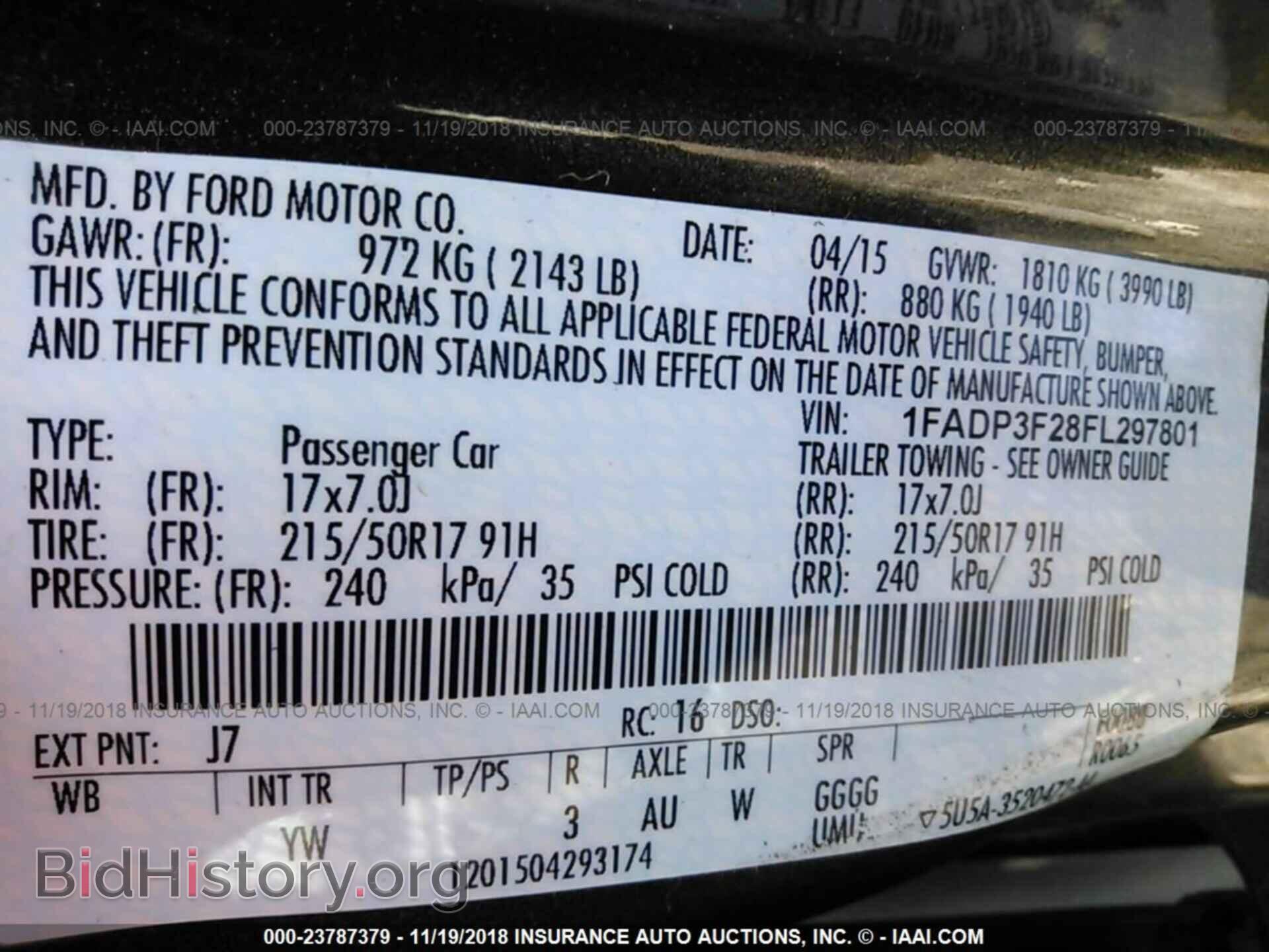 2015 FORD FOCUS - VIN: 1FADP3F28FL297801 - Photo 9