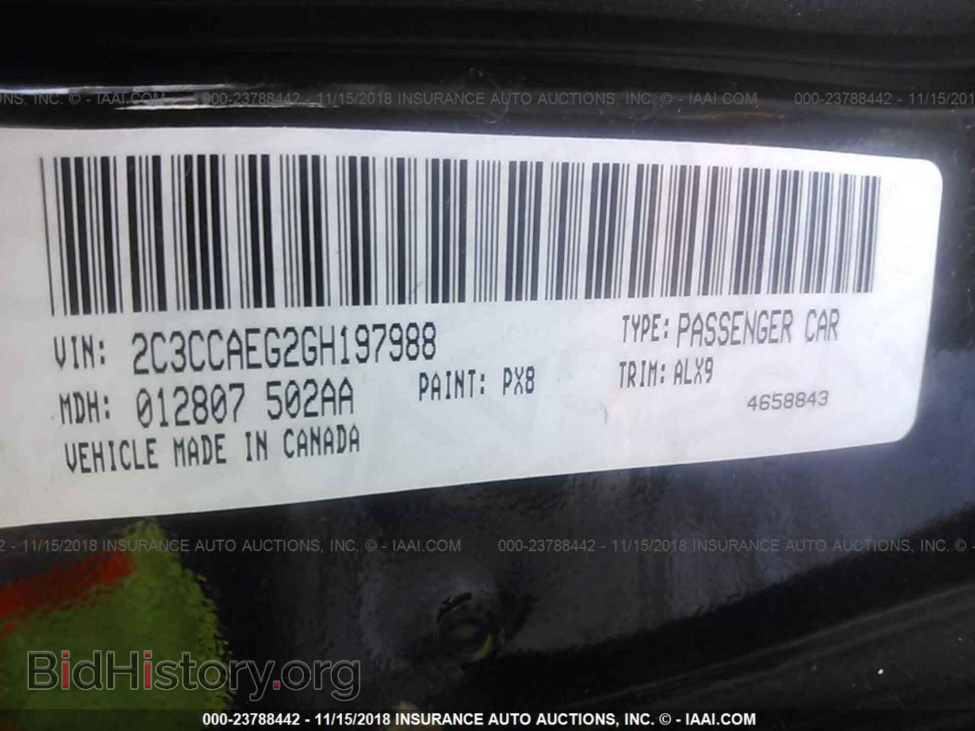 2016 Chrysler 300c - VIN: 2C3CCAEG2GH197988 - Фото 9