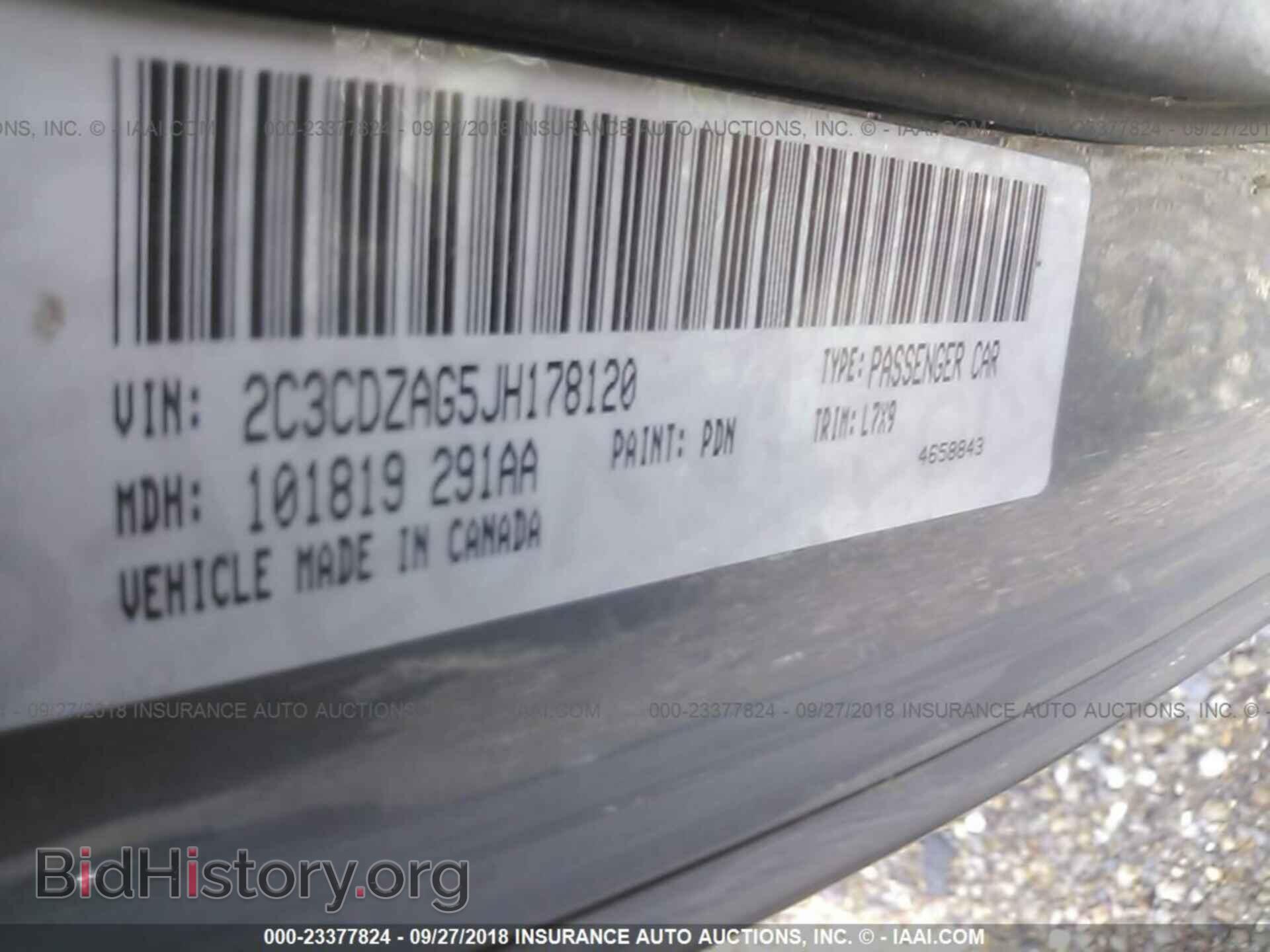 2018 DODGE CHALLENGER - VIN: 2C3CDZAG5JH178120 - Фото 9