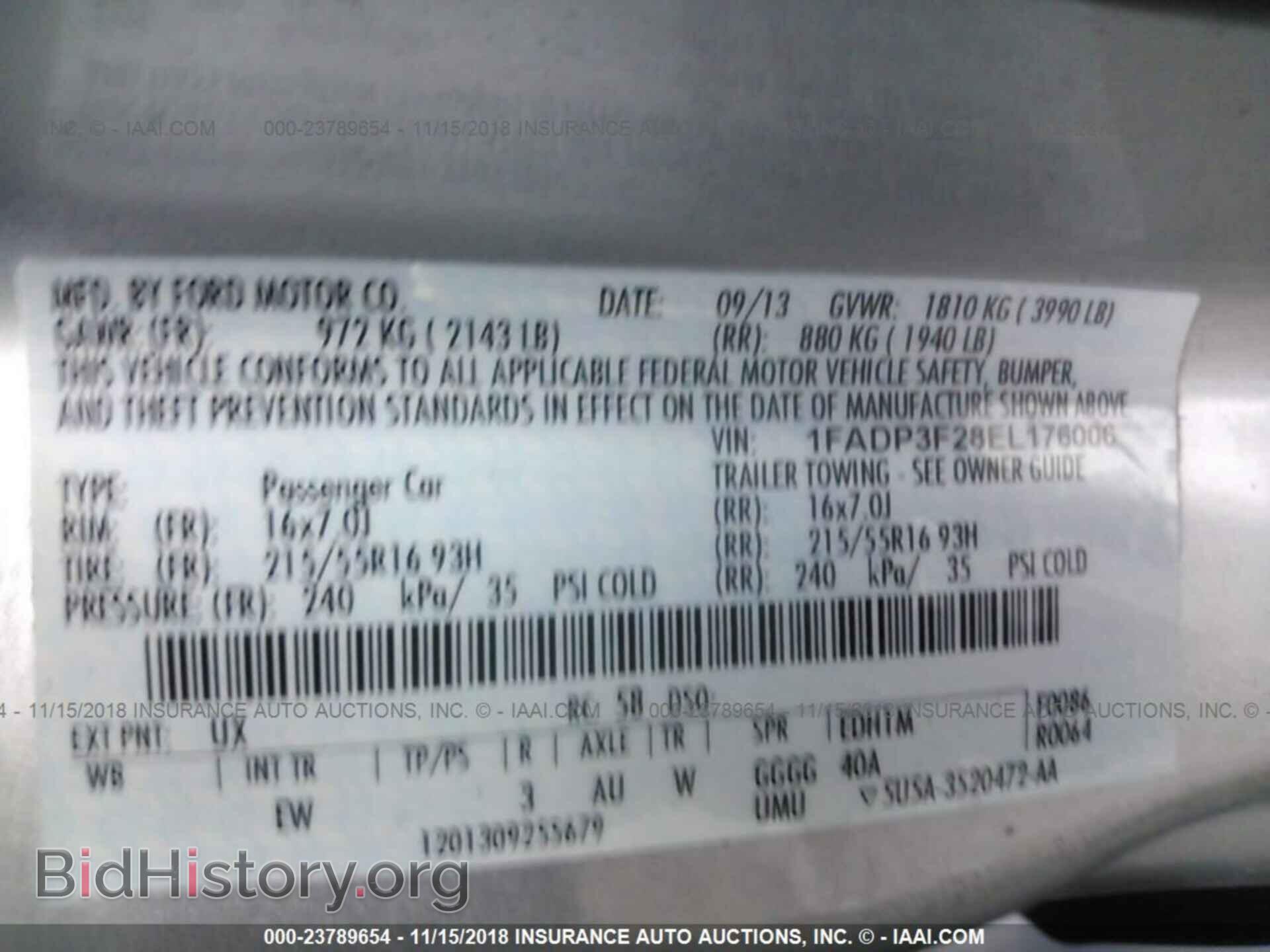 2014 FORD FOCUS - VIN: 1FADP3F28EL176006 - Photo 9