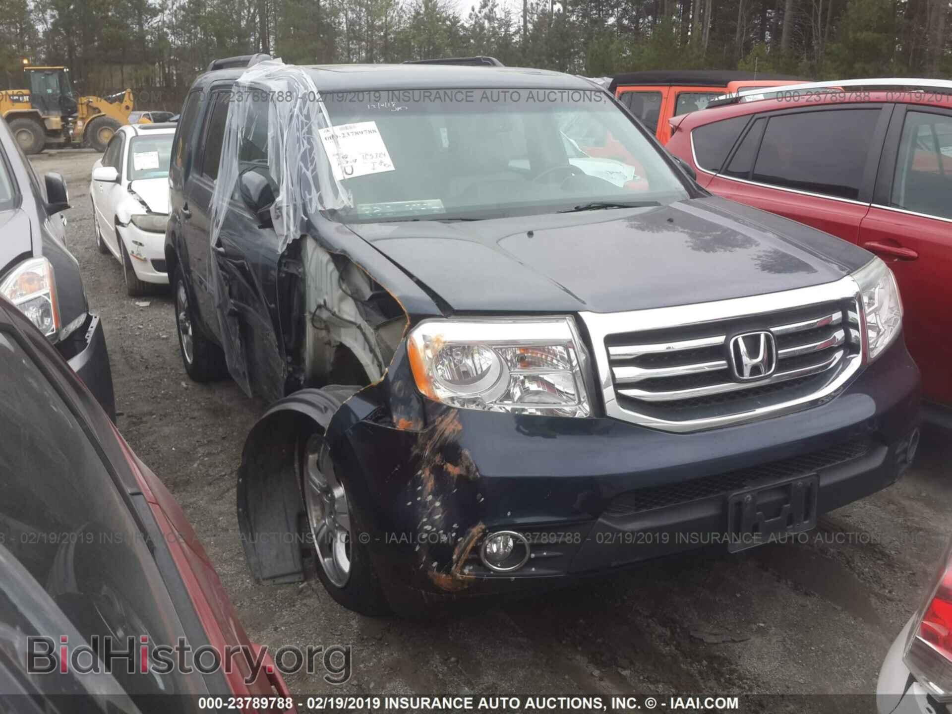 Photo 5FNYF4H64CB002681 - HONDA PILOT 2012