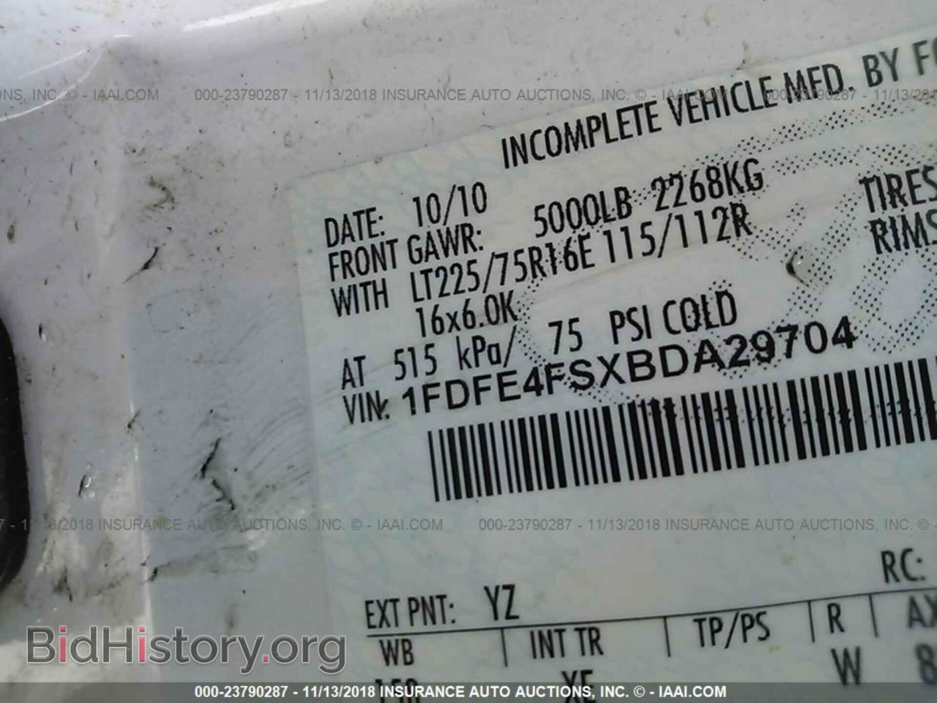2011 FORD ECONOLINE - VIN: 1FDFE4FSXBDA29704 - Фото 9