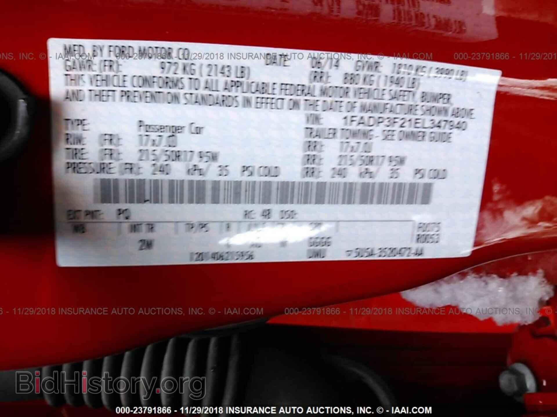 2014 FORD FOCUS - VIN: 1FADP3F21EL347940 - Photo 9