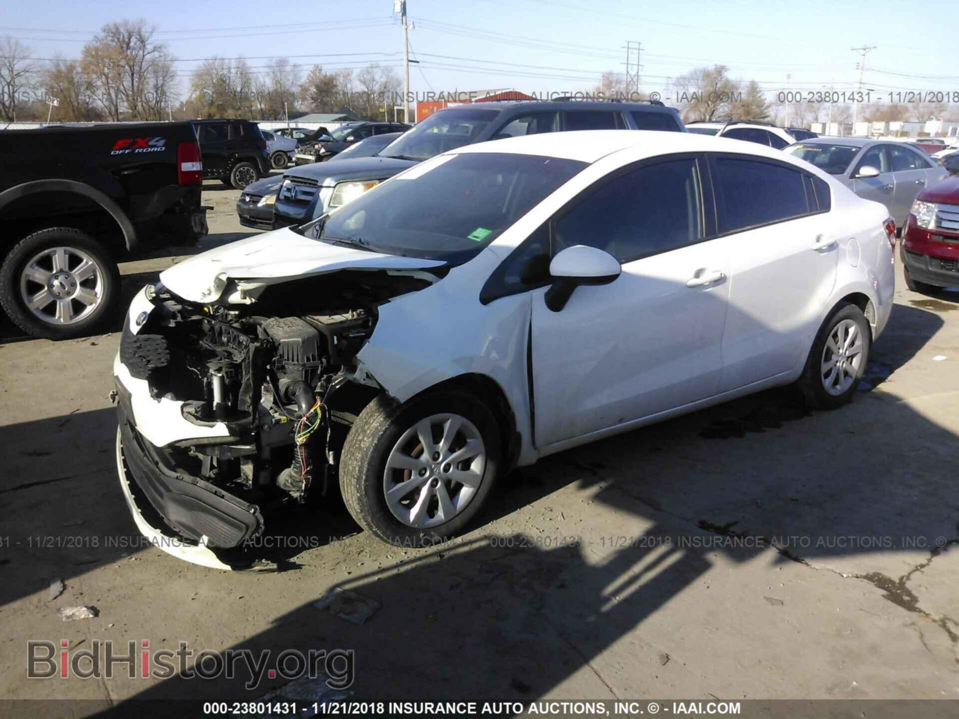 2013 KIA RIO - VIN: KNADM4A33D6172965 - Фото 2