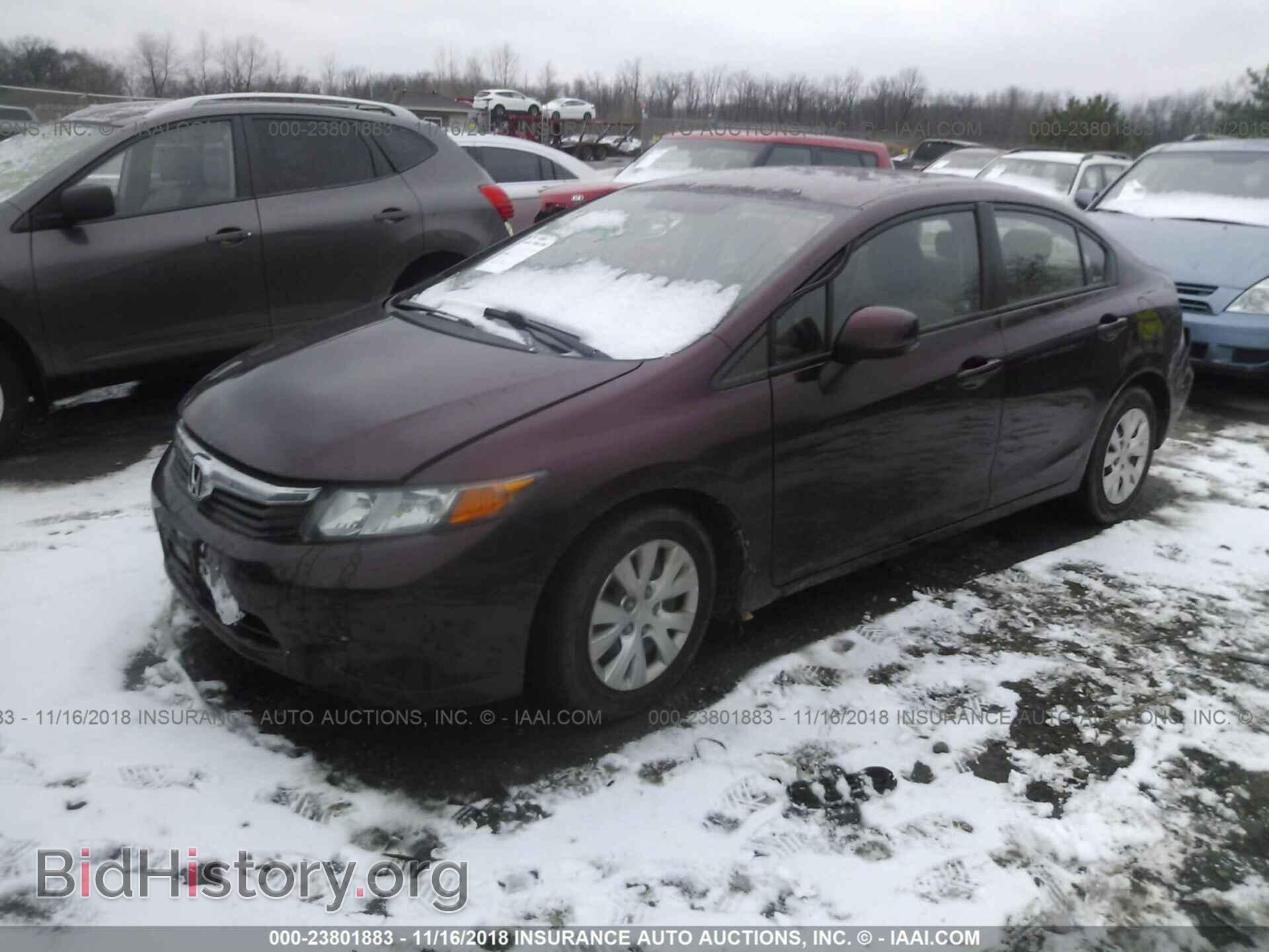 2012 Honda Civic - VIN: 19XFB2F56CE025046 - Фото 2