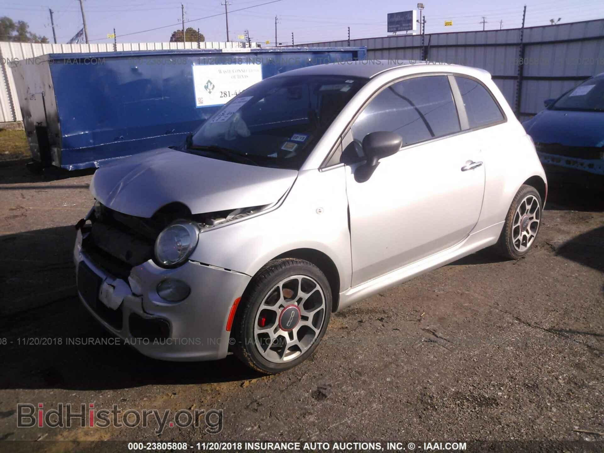2012 Fiat 500 - VIN: 3C3CFFBR3CT360773 - Фото 2