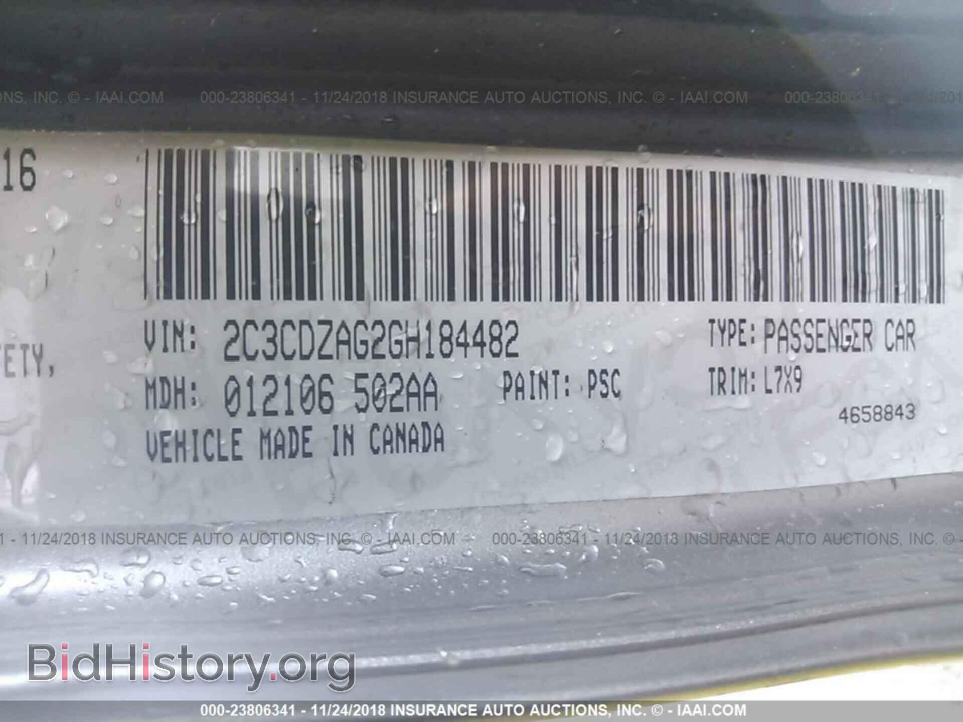 2016 DODGE CHALLENGER - VIN: 2C3CDZAG2GH184482 - Photo 9