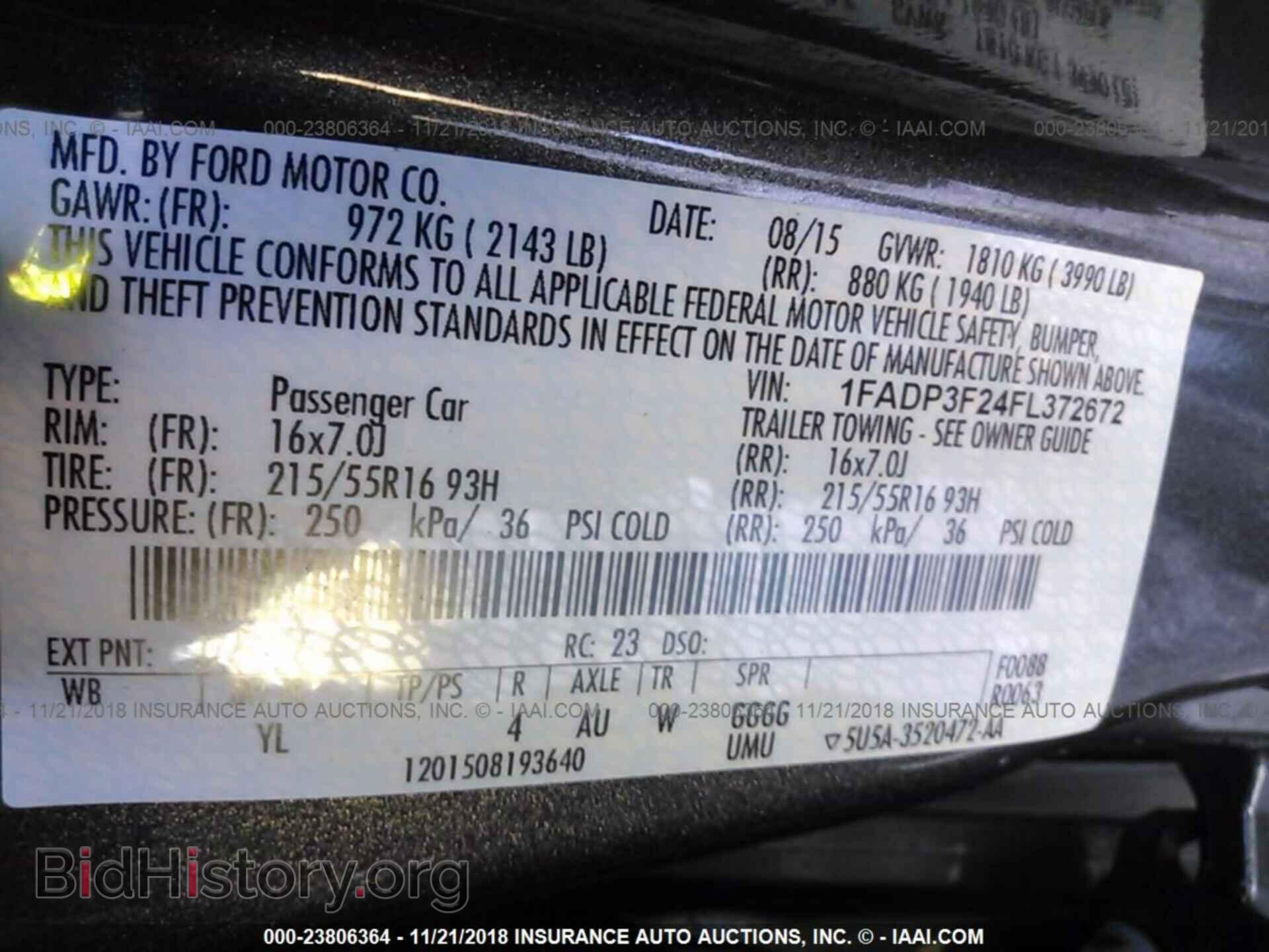 2015 FORD FOCUS - VIN: 1FADP3F24FL372672 - Photo 9