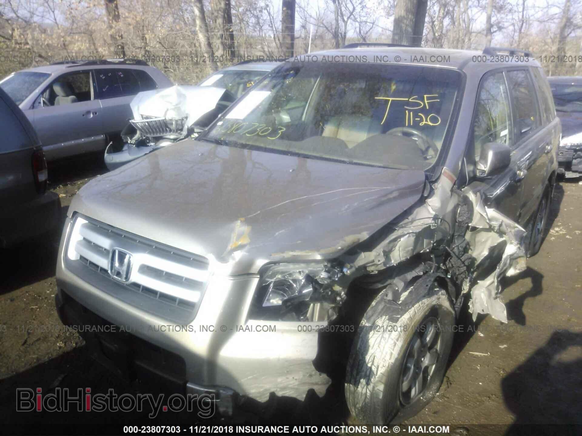2006 HONDA PILOT - VIN: 2HKYF18506H533193 - Фото 2
