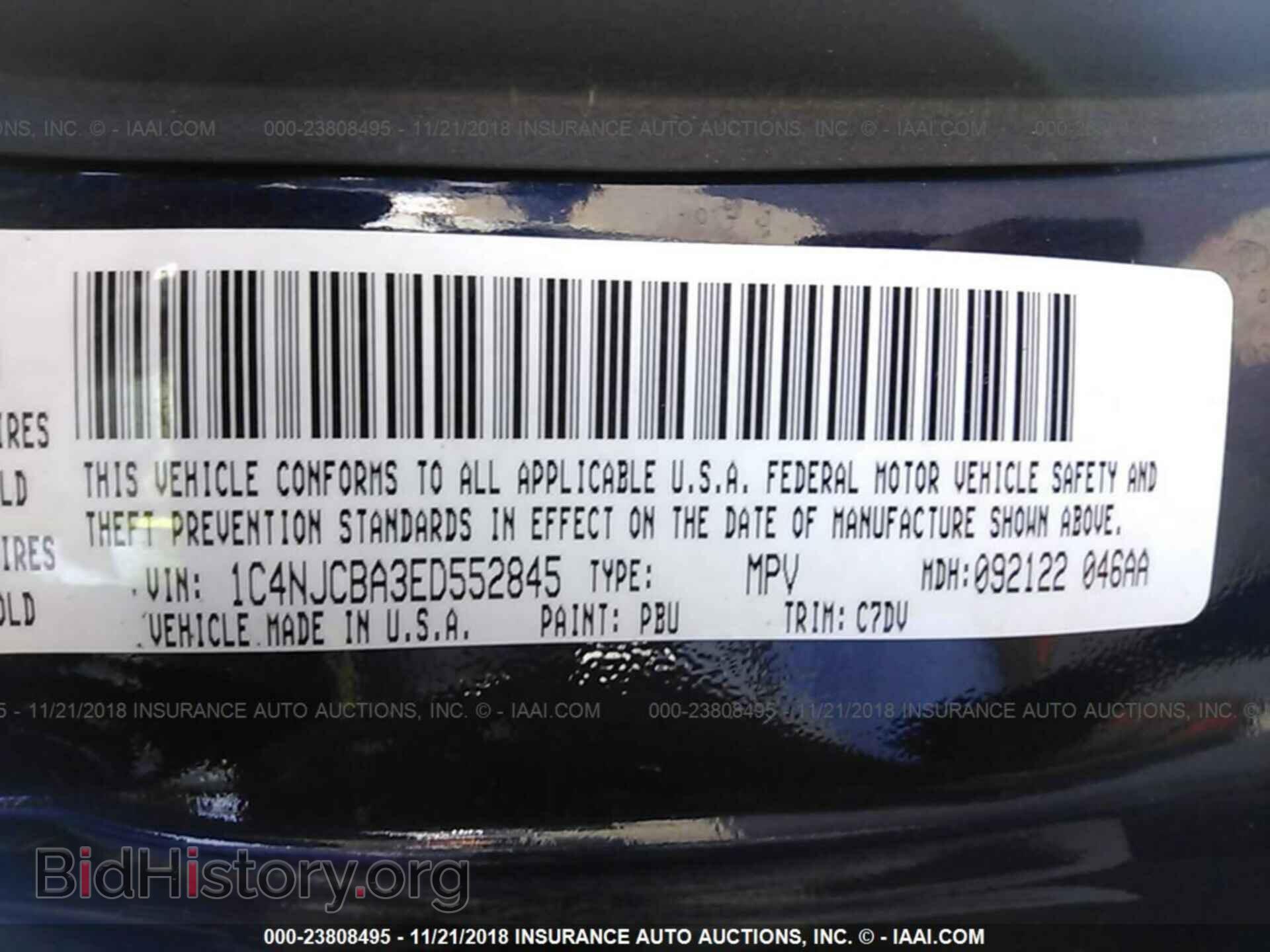 2014 JEEP COMPASS - VIN: 1C4NJCBA3ED552845 - Фото 9
