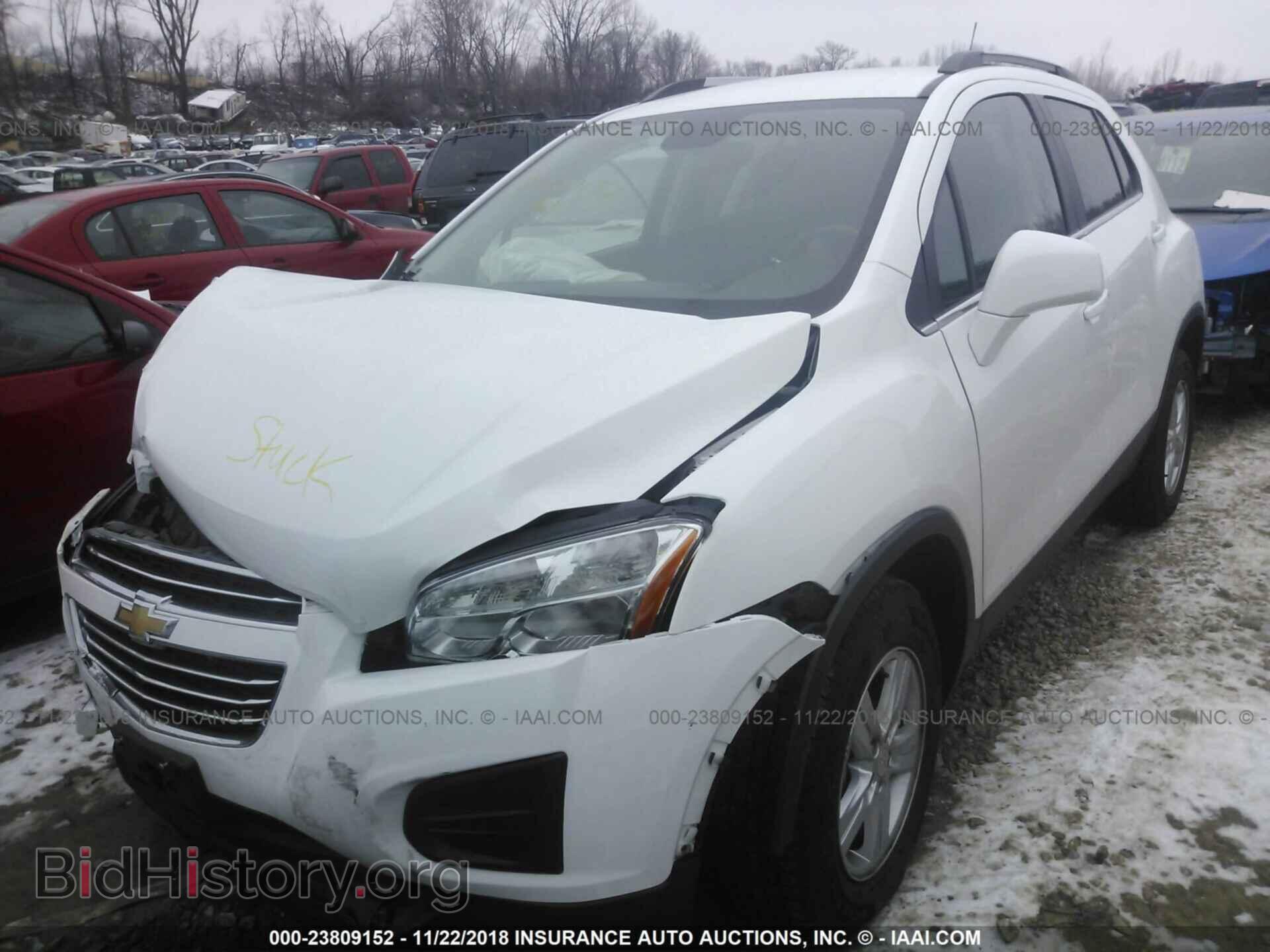 2016 CHEVROLET TRAX - VIN: 3GNCJPSB8GL126371 - Фото 2