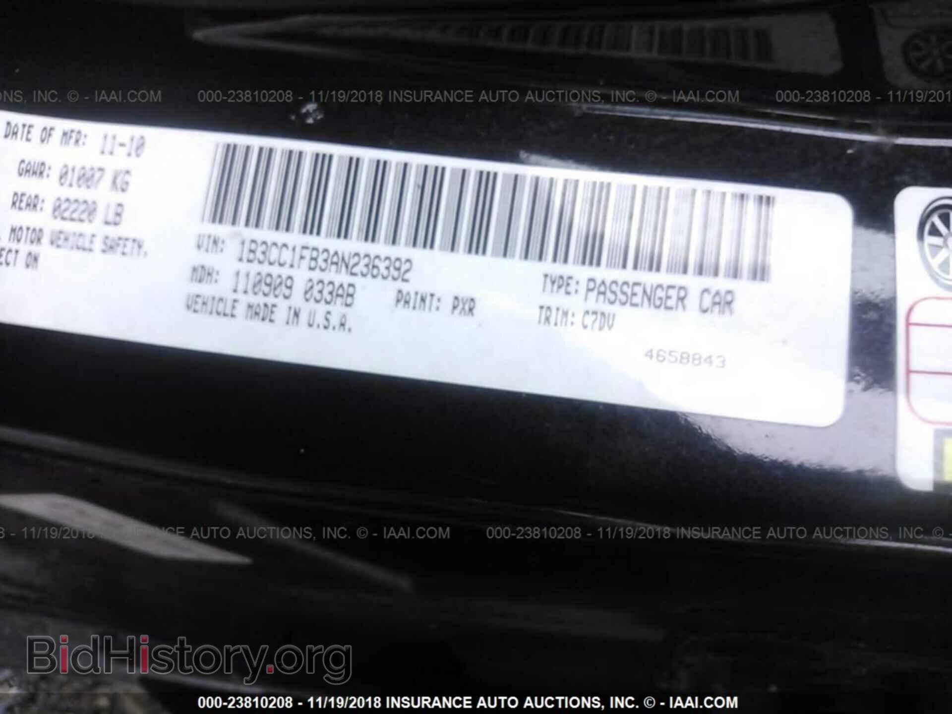 2010 DODGE AVENGER - VIN: 1B3CC1FB3AN236392 - Photo 9