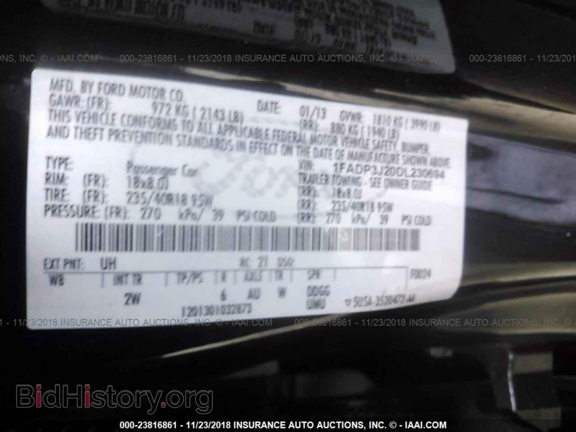 2013 FORD FOCUS - VIN: 1FADP3J20DL230694 - Photo 9