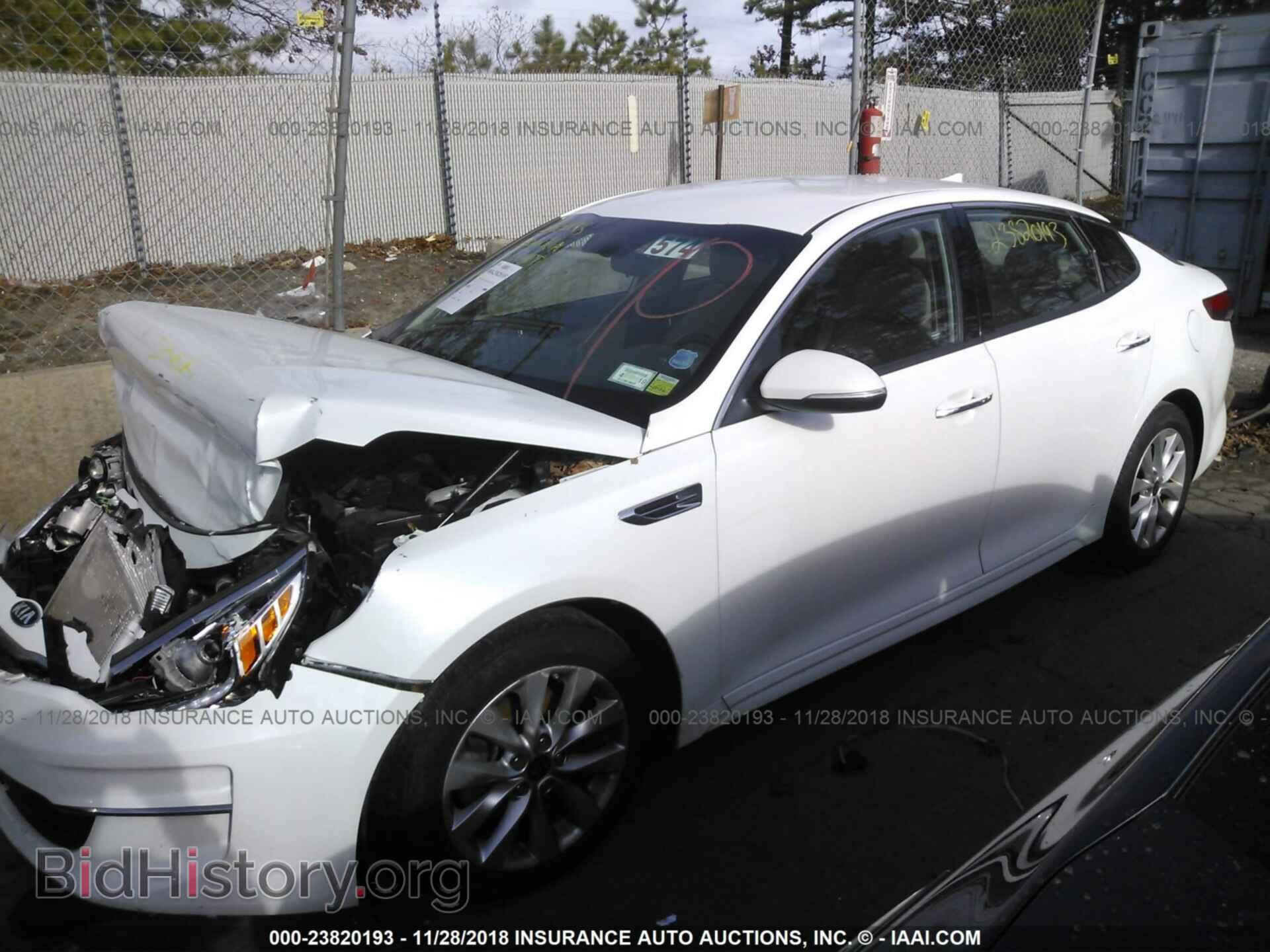 2016 KIA OPTIMA - VIN: 5XXGU4L34GG052479 - Photo 2