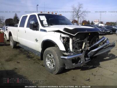 2011 Ford F250, белый — VIN 1FT7W2BT8BEA13889, IAAI