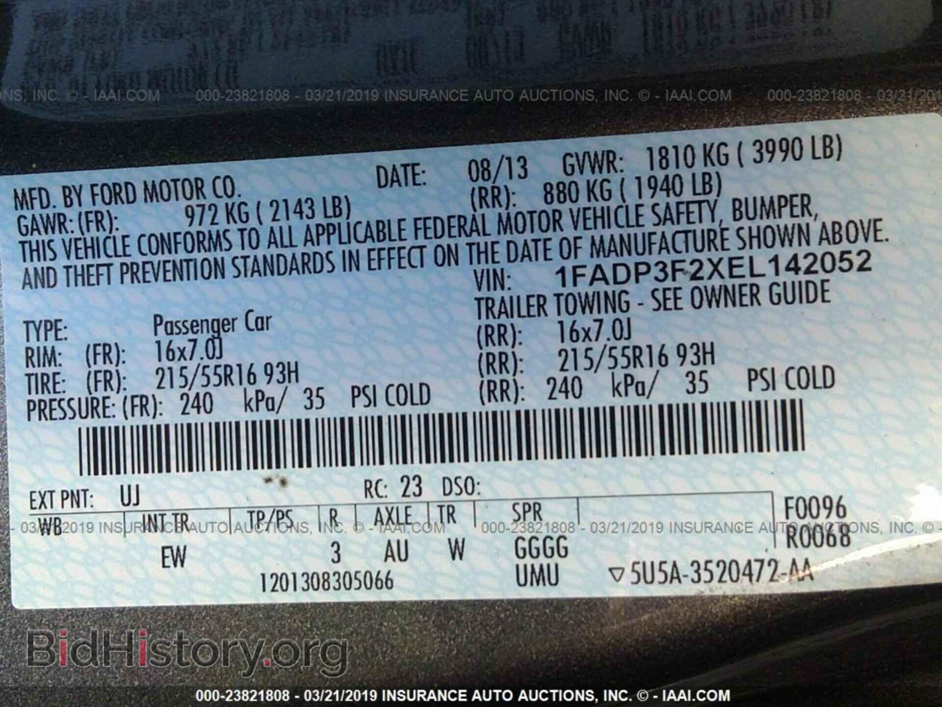 2014 FORD FOCUS - VIN: 1FADP3F2XEL142052 - Photo 9