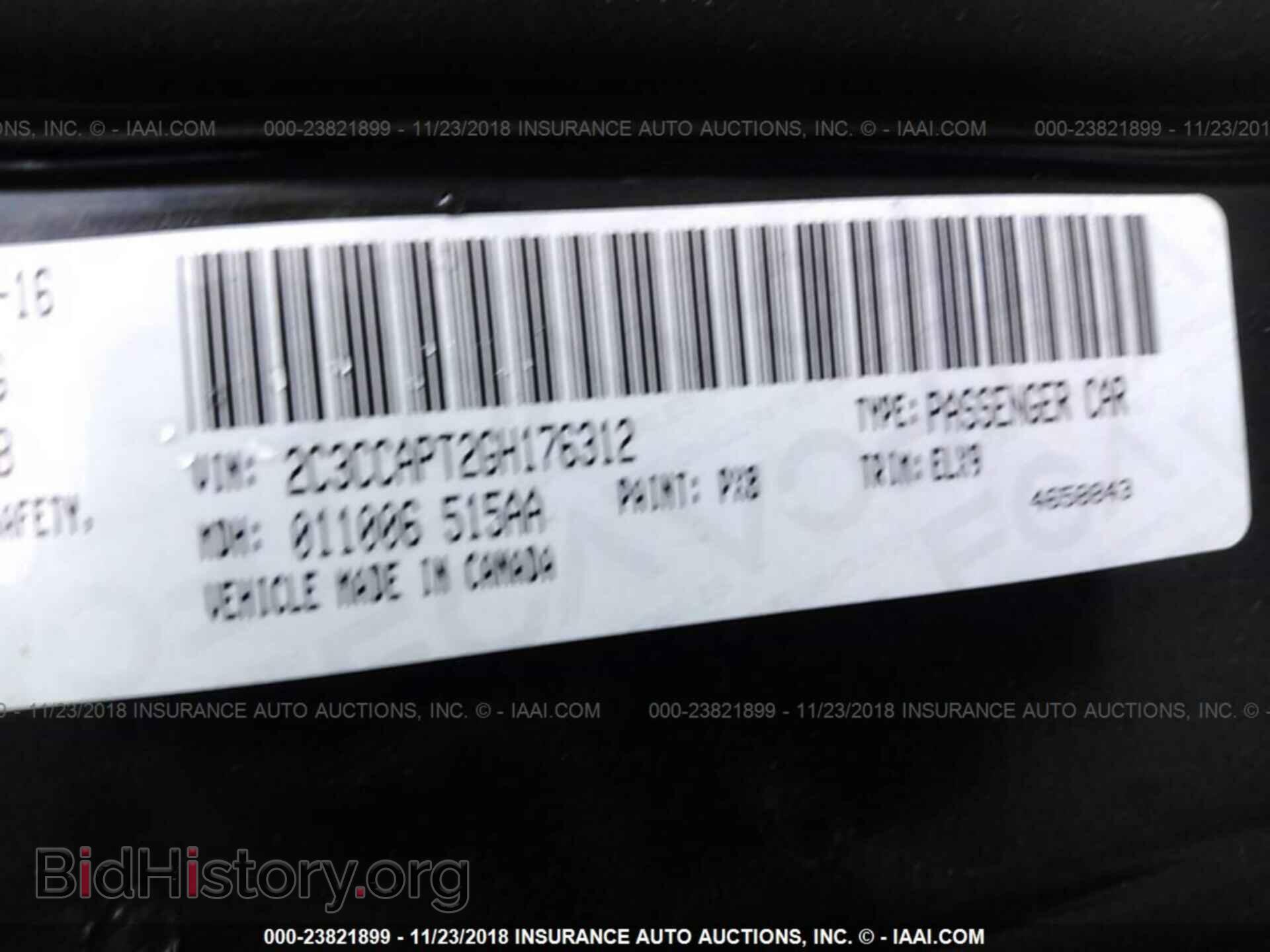 2016 Chrysler 300c - VIN: 2C3CCAPT2GH176312 - Фото 9
